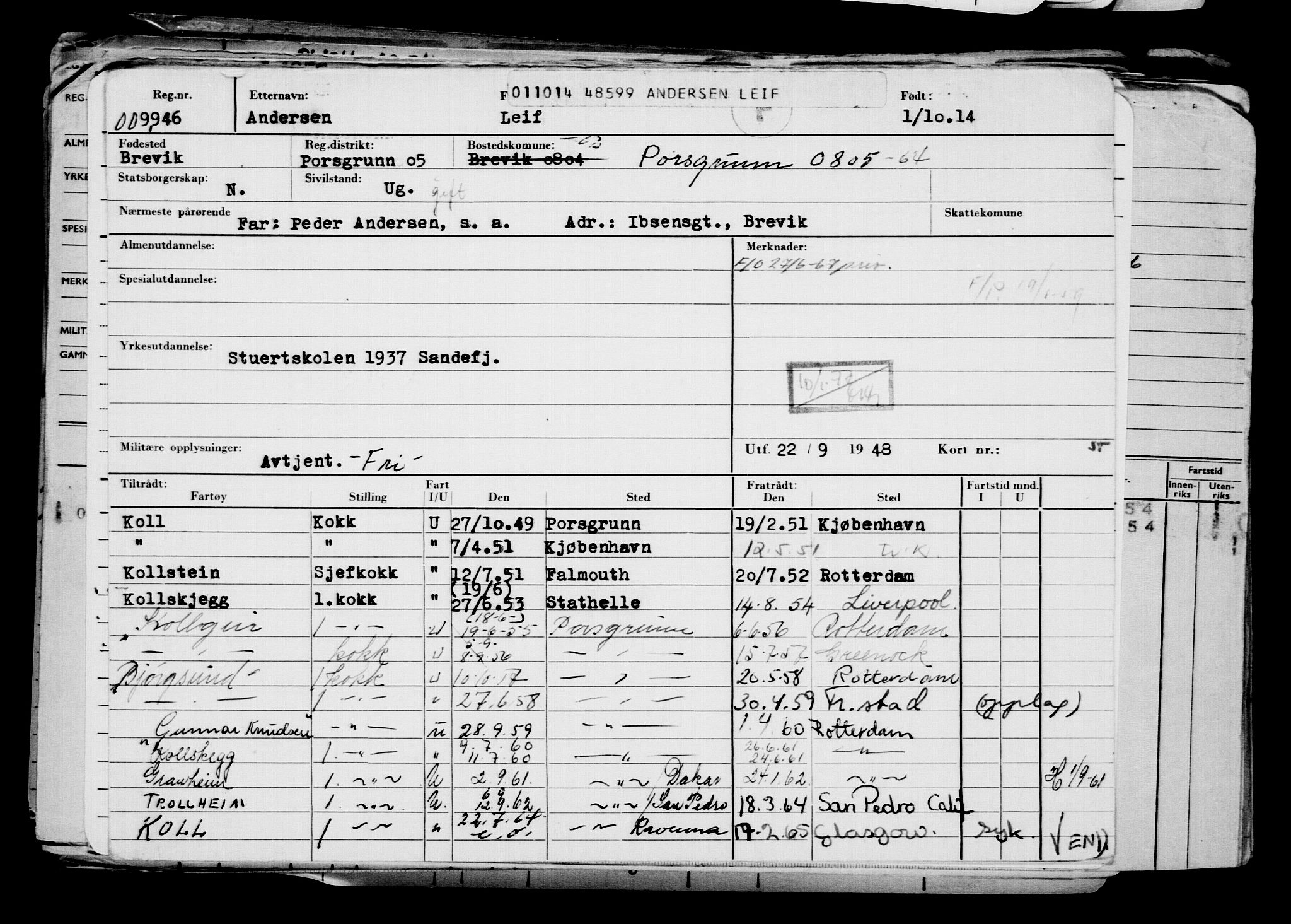 Direktoratet for sjømenn, AV/RA-S-3545/G/Gb/L0124: Hovedkort, 1914, p. 414