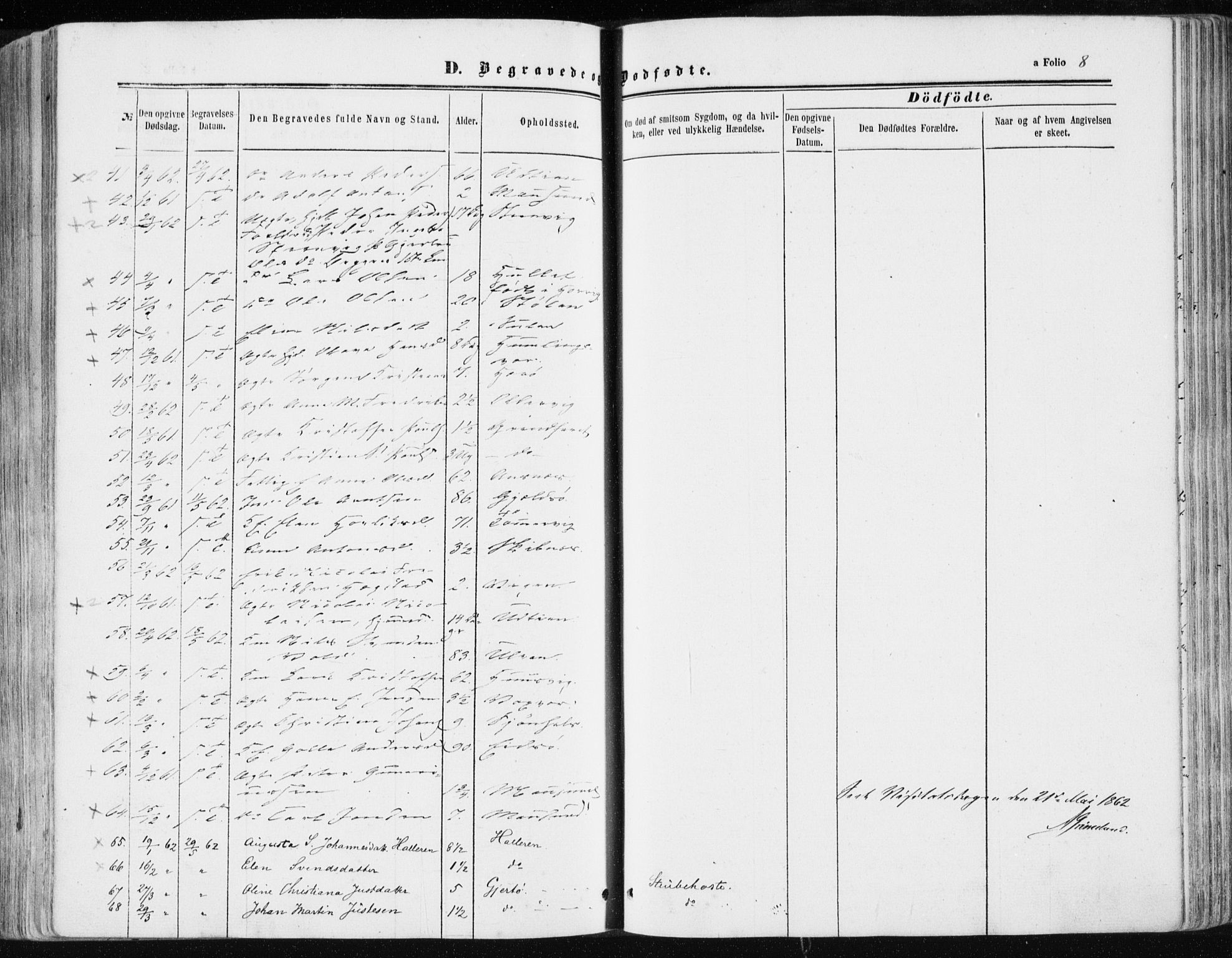 Ministerialprotokoller, klokkerbøker og fødselsregistre - Sør-Trøndelag, AV/SAT-A-1456/634/L0531: Parish register (official) no. 634A07, 1861-1870, p. 8