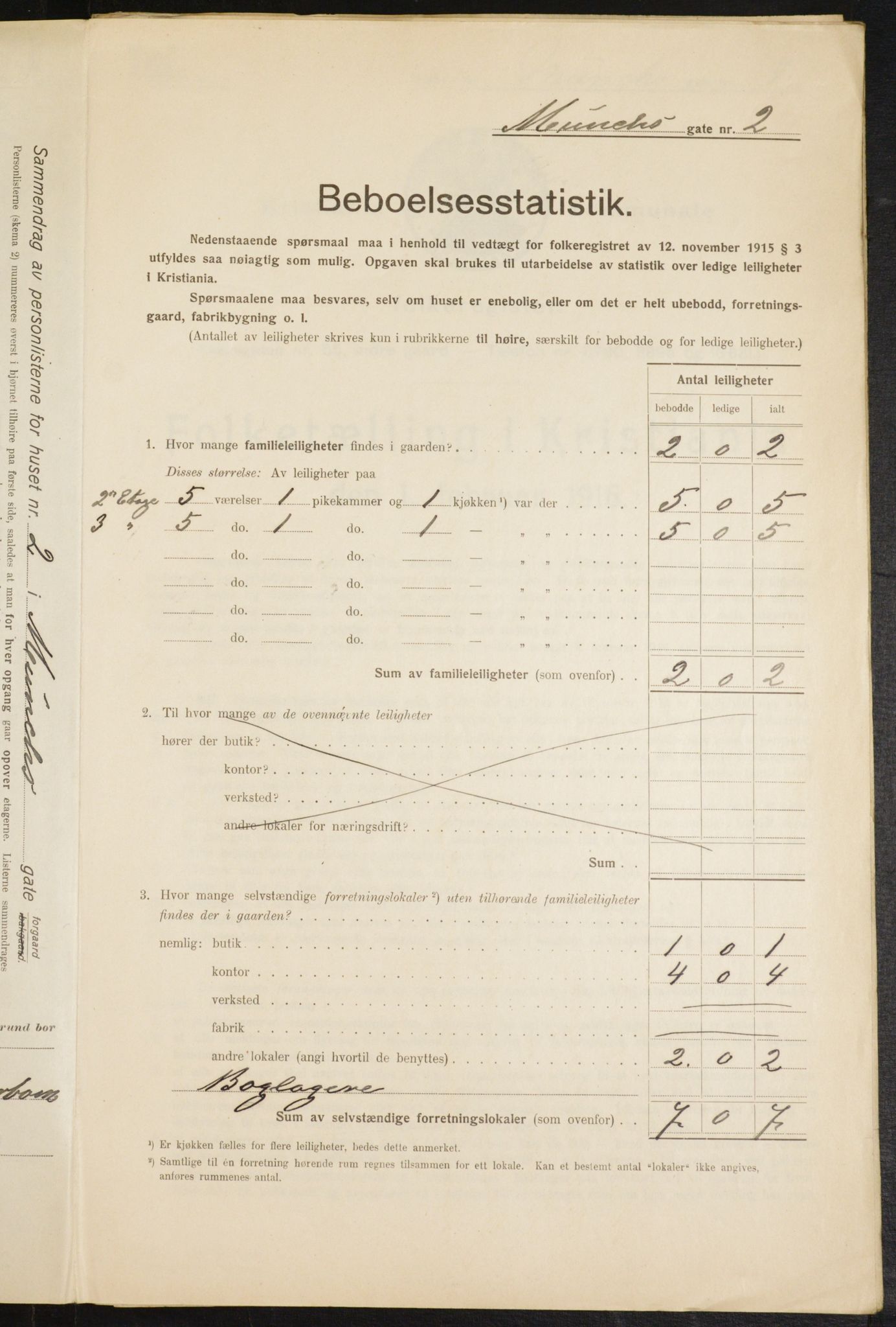 OBA, Municipal Census 1916 for Kristiania, 1916, p. 68305