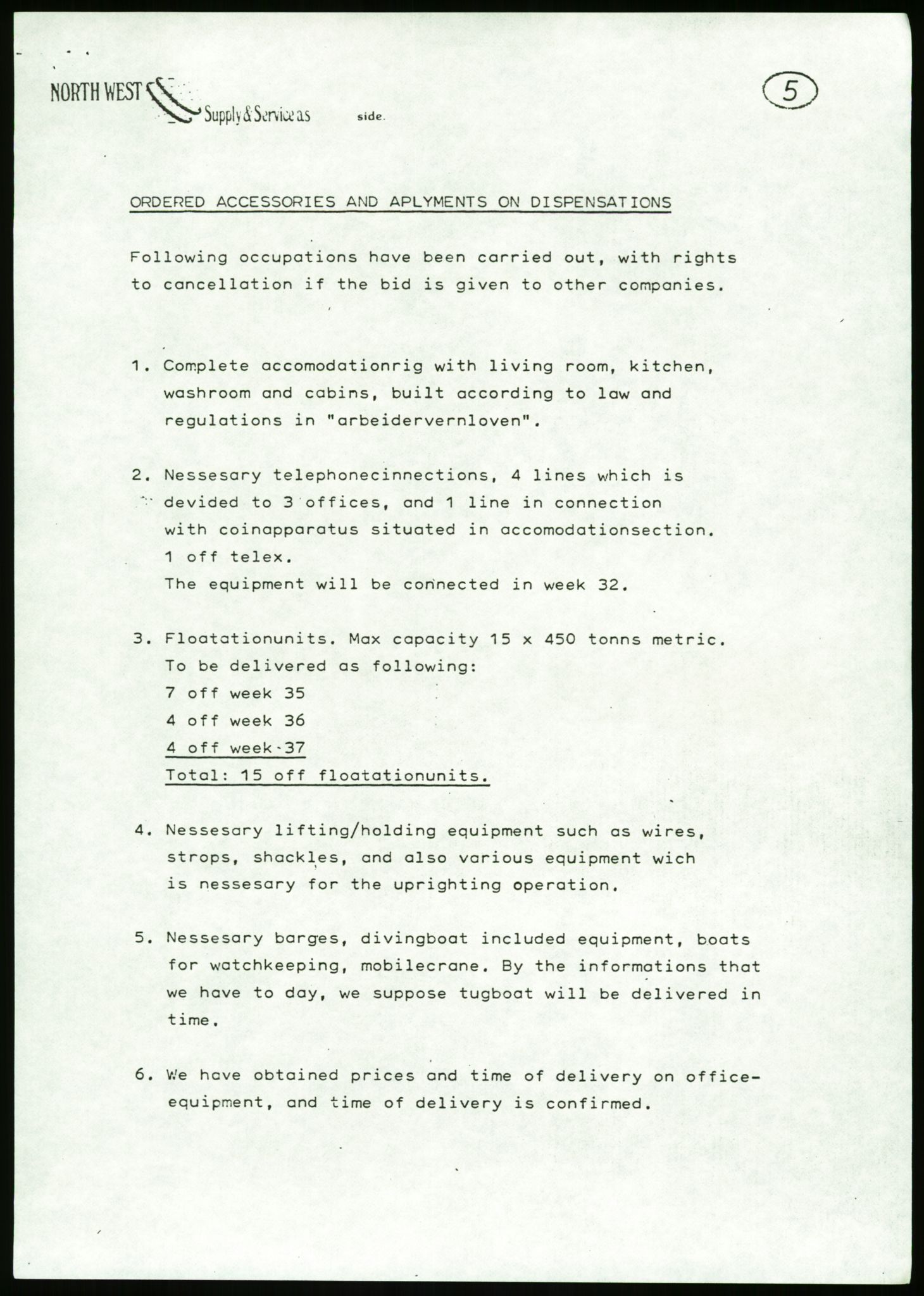 Pa 1503 - Stavanger Drilling AS, AV/SAST-A-101906/Da/L0013: Alexander L. Kielland - Saks- og korrespondansearkiv, 1980, p. 57