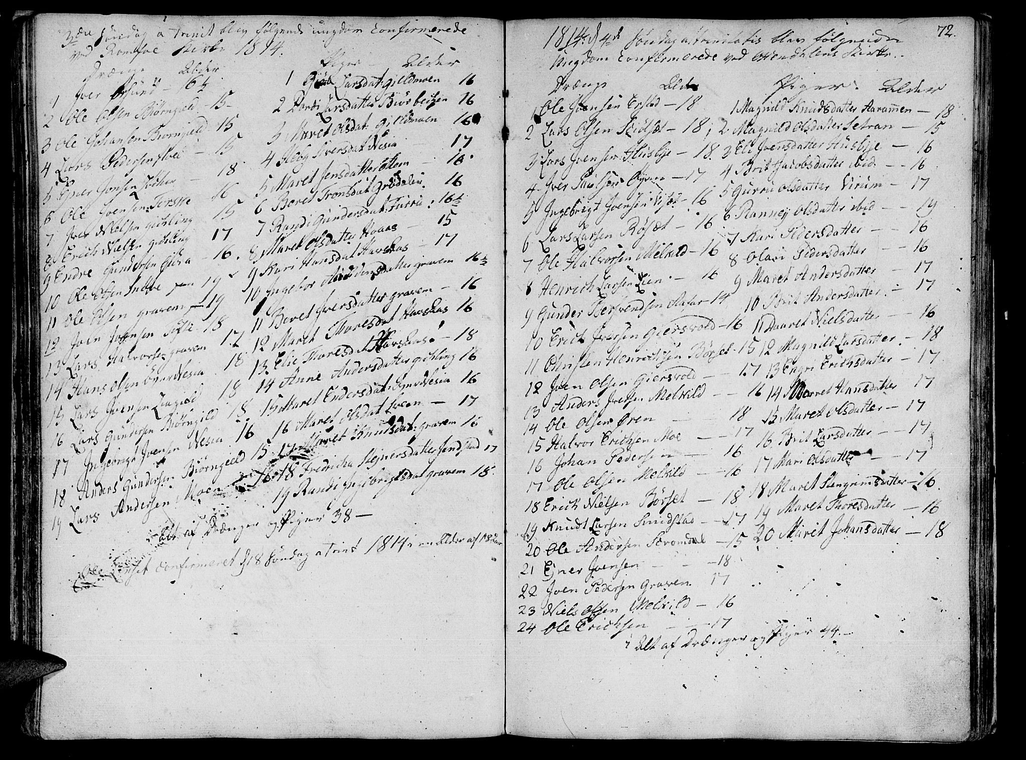 Ministerialprotokoller, klokkerbøker og fødselsregistre - Møre og Romsdal, SAT/A-1454/590/L1008: Parish register (official) no. 590A02, 1794-1820, p. 72