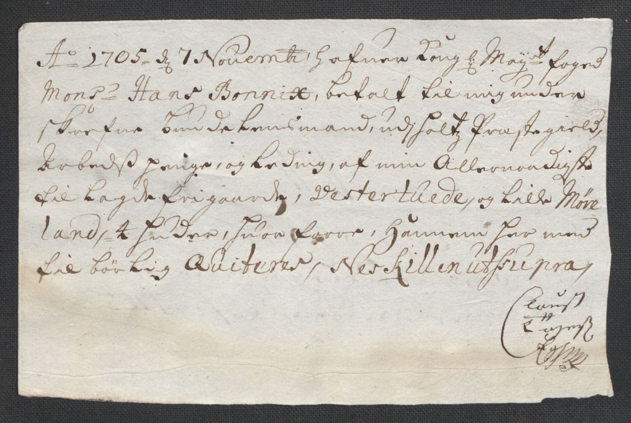 Rentekammeret inntil 1814, Reviderte regnskaper, Fogderegnskap, AV/RA-EA-4092/R39/L2317: Fogderegnskap Nedenes, 1704-1705, p. 468