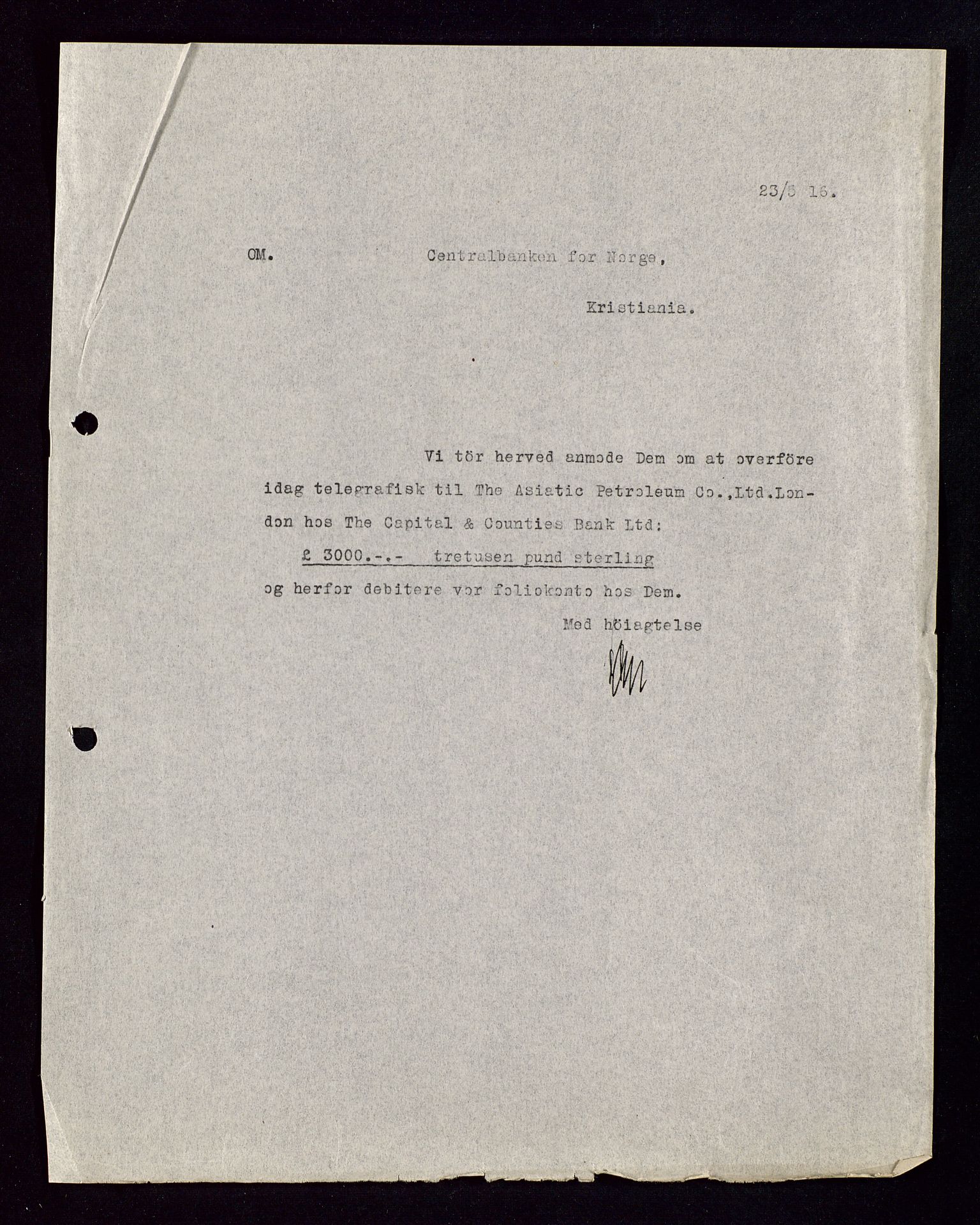 Pa 1521 - A/S Norske Shell, AV/SAST-A-101915/E/Ea/Eaa/L0002: Sjefskorrespondanse, 1917-1918, p. 169