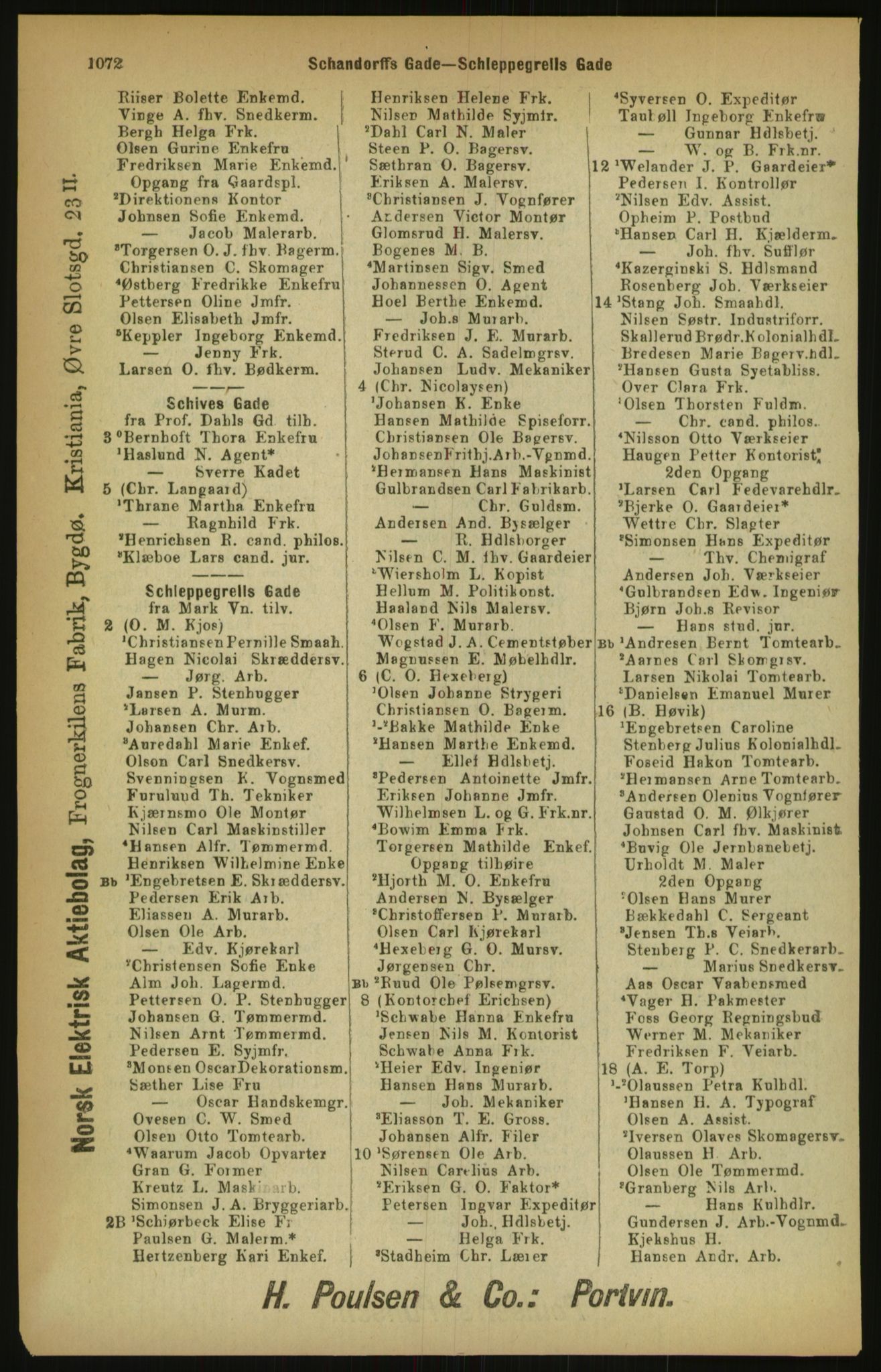 Kristiania/Oslo adressebok, PUBL/-, 1900, p. 1072