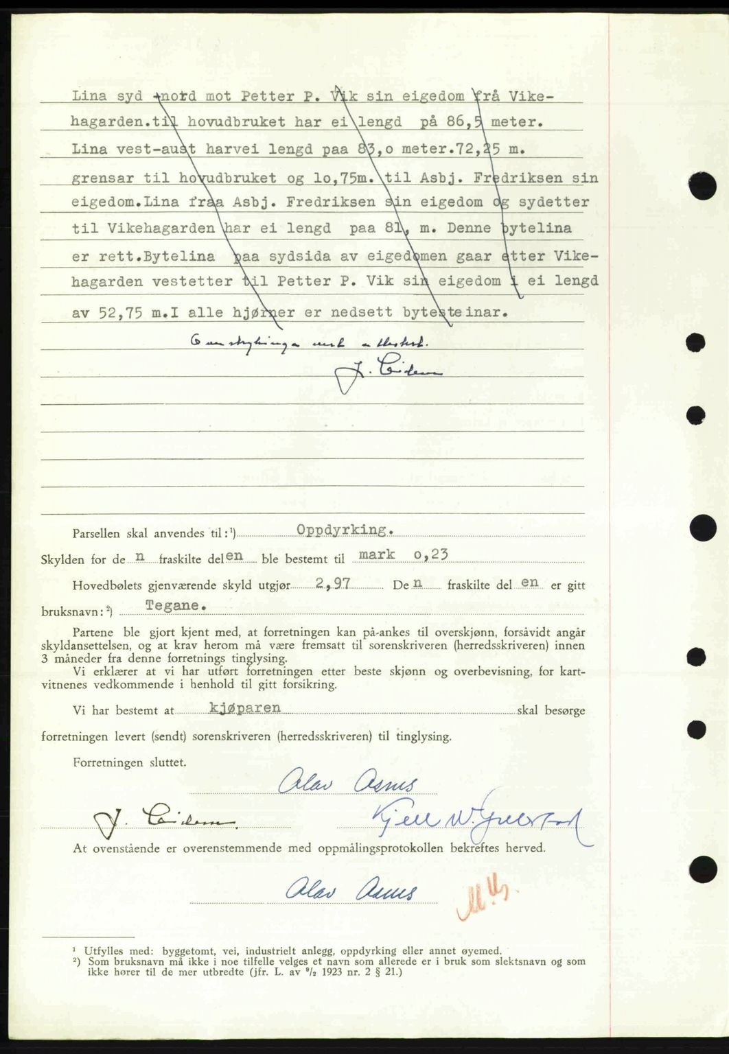 Nordre Sunnmøre sorenskriveri, AV/SAT-A-0006/1/2/2C/2Ca: Mortgage book no. A27, 1948-1948, Diary no: : 831/1948