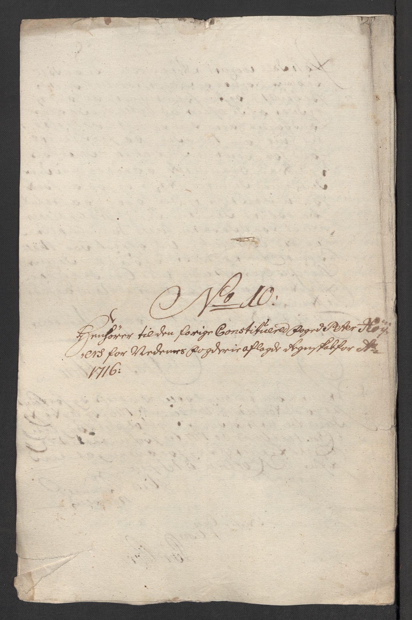 Rentekammeret inntil 1814, Reviderte regnskaper, Fogderegnskap, RA/EA-4092/R39/L2325: Fogderegnskap Nedenes, 1716, p. 265