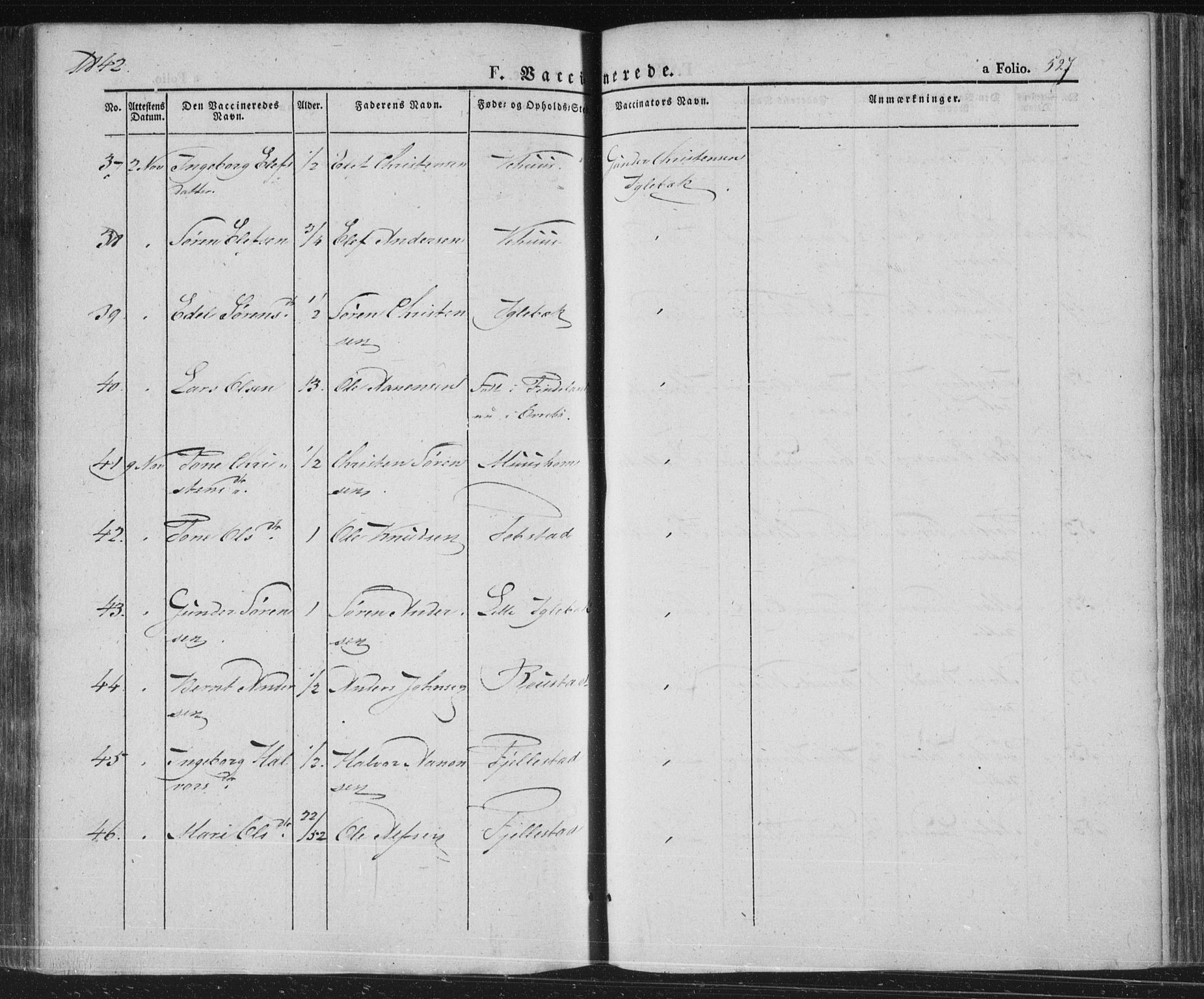 Vennesla sokneprestkontor, AV/SAK-1111-0045/Fa/Fac/L0004: Parish register (official) no. A 4, 1834-1855, p. 527