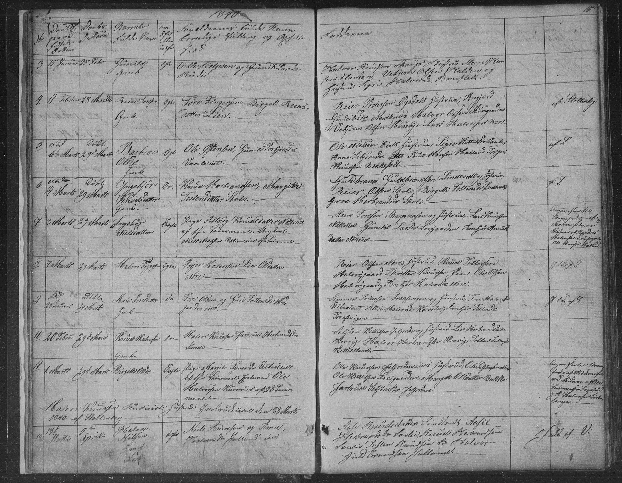 Nore kirkebøker, AV/SAKO-A-238/F/Fa/L0001: Parish register (official) no. I 1, 1836-1855, p. 15