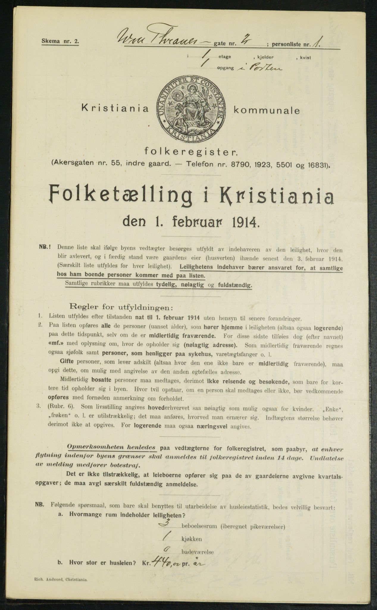 OBA, Municipal Census 1914 for Kristiania, 1914, p. 127286