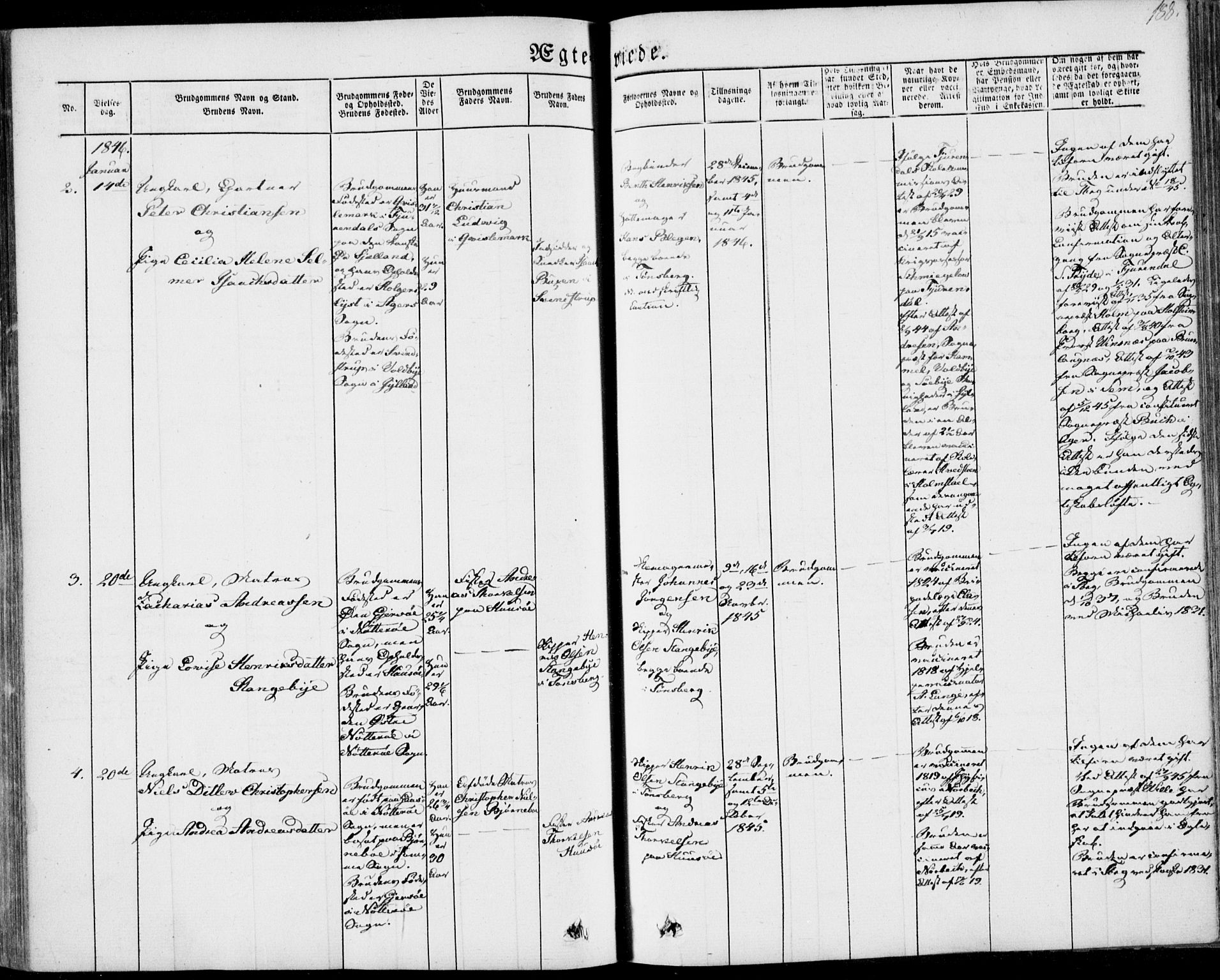 Tønsberg kirkebøker, AV/SAKO-A-330/F/Fa/L0007: Parish register (official) no. I 7, 1845-1854, p. 188