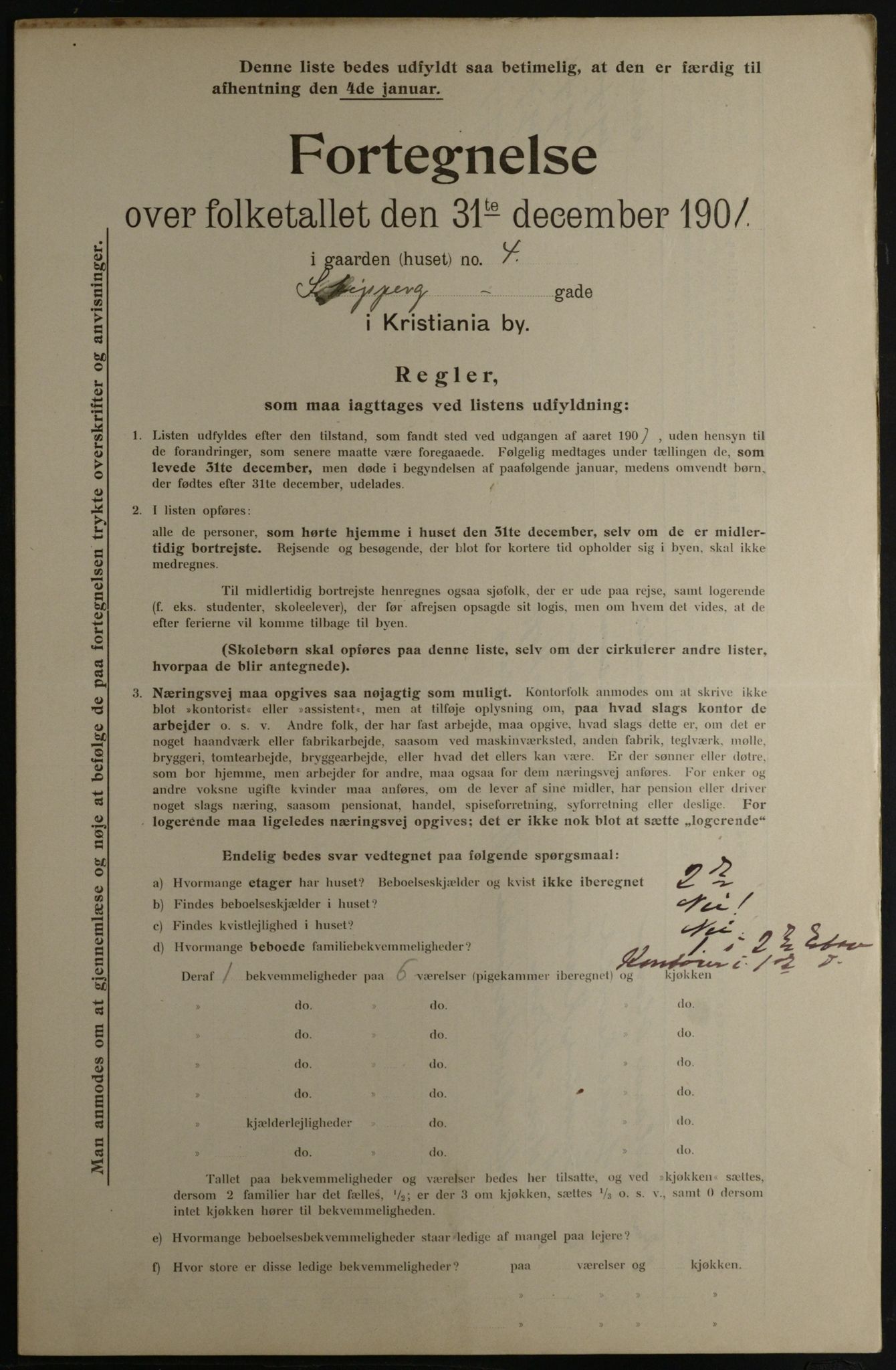 OBA, Municipal Census 1901 for Kristiania, 1901, p. 14703