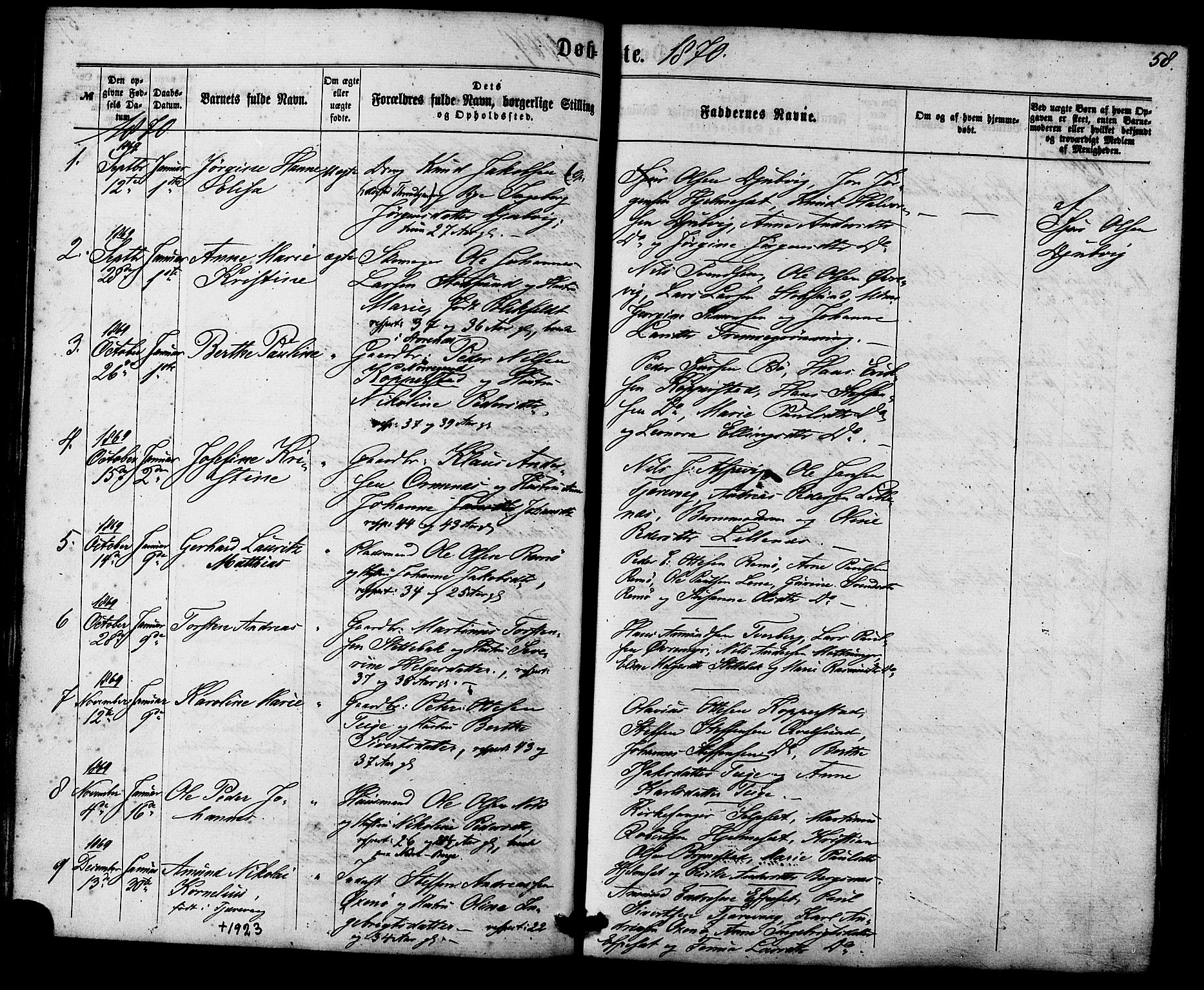 Ministerialprotokoller, klokkerbøker og fødselsregistre - Møre og Romsdal, AV/SAT-A-1454/507/L0071: Parish register (official) no. 507A06, 1863-1878, p. 58