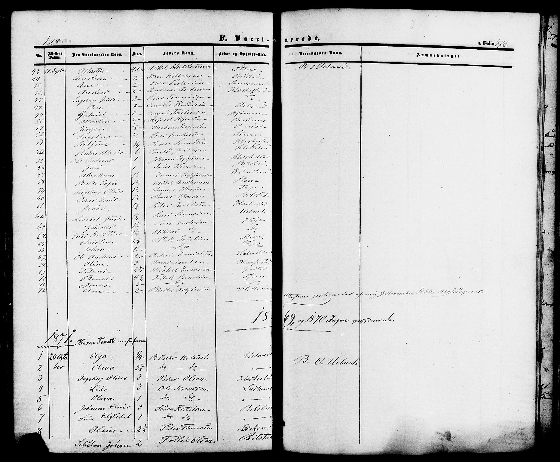 Lund sokneprestkontor, AV/SAST-A-101809/S06/L0010: Parish register (official) no. A 9, 1854-1886, p. 476