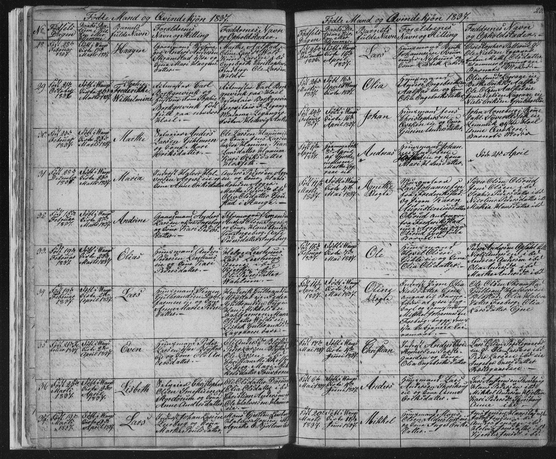 Vang prestekontor, Hedmark, AV/SAH-PREST-008/H/Ha/Hab/L0008: Parish register (copy) no. 8, 1832-1854, p. 23