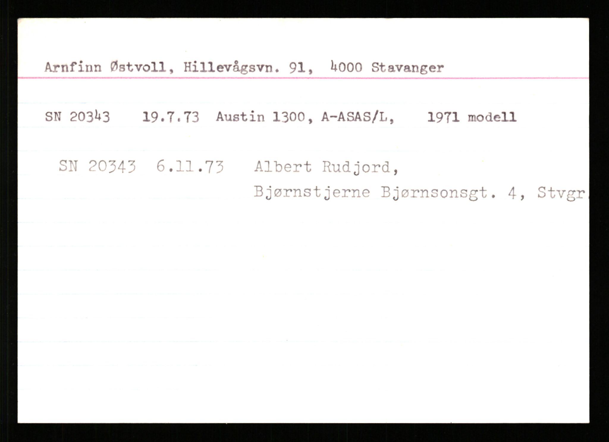 Stavanger trafikkstasjon, AV/SAST-A-101942/0/G/L0004: Registreringsnummer: 15497 - 22957, 1930-1971, p. 2182