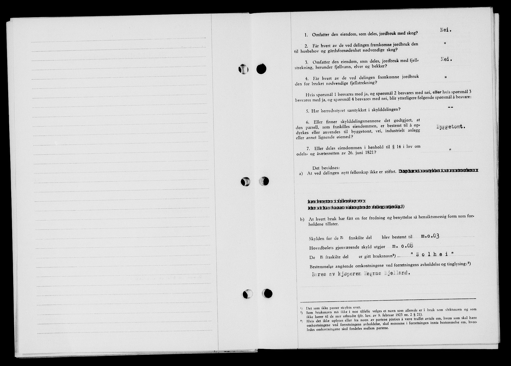 Flekkefjord sorenskriveri, SAK/1221-0001/G/Gb/Gba/L0059: Mortgage book no. A-7, 1944-1945, Diary no: : 393/1945