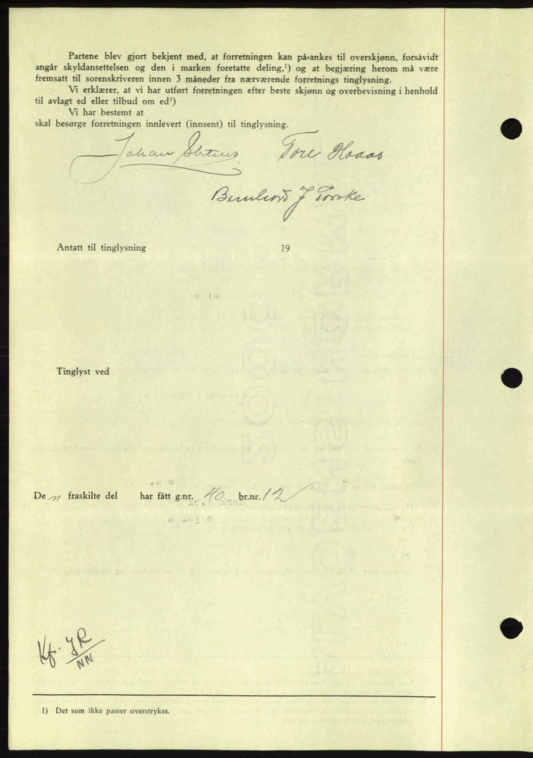 Nordmøre sorenskriveri, AV/SAT-A-4132/1/2/2Ca: Mortgage book no. A92, 1942-1942, Diary no: : 1563/1942