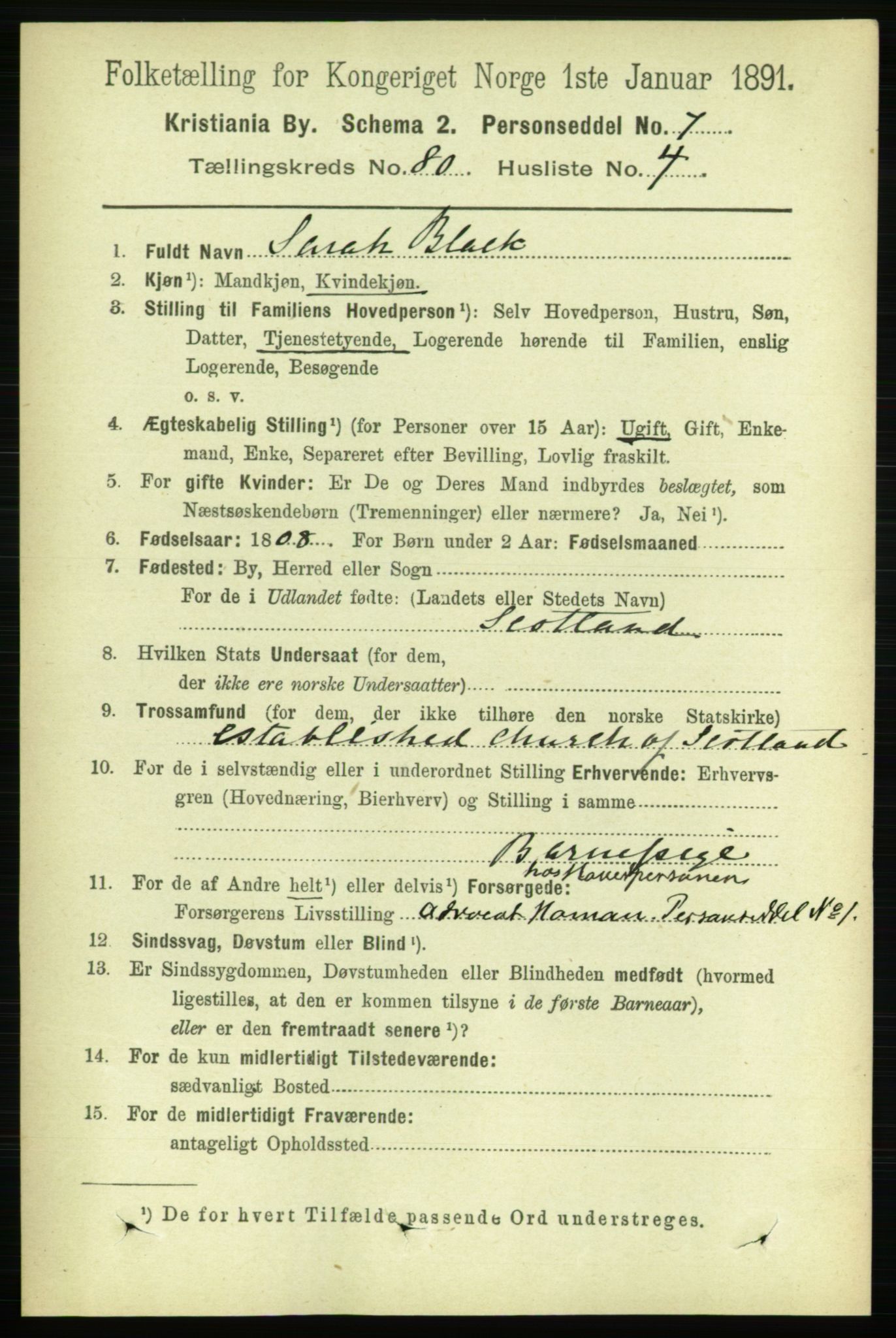 RA, 1891 census for 0301 Kristiania, 1891, p. 41308