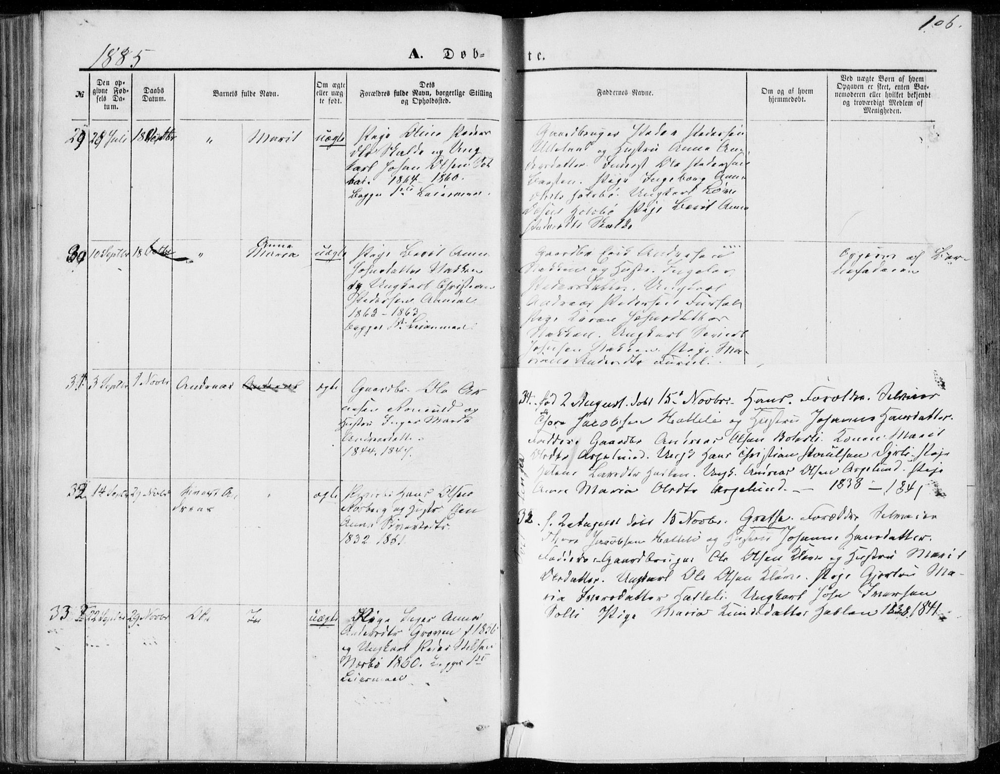 Ministerialprotokoller, klokkerbøker og fødselsregistre - Møre og Romsdal, SAT/A-1454/557/L0681: Parish register (official) no. 557A03, 1869-1886, p. 106