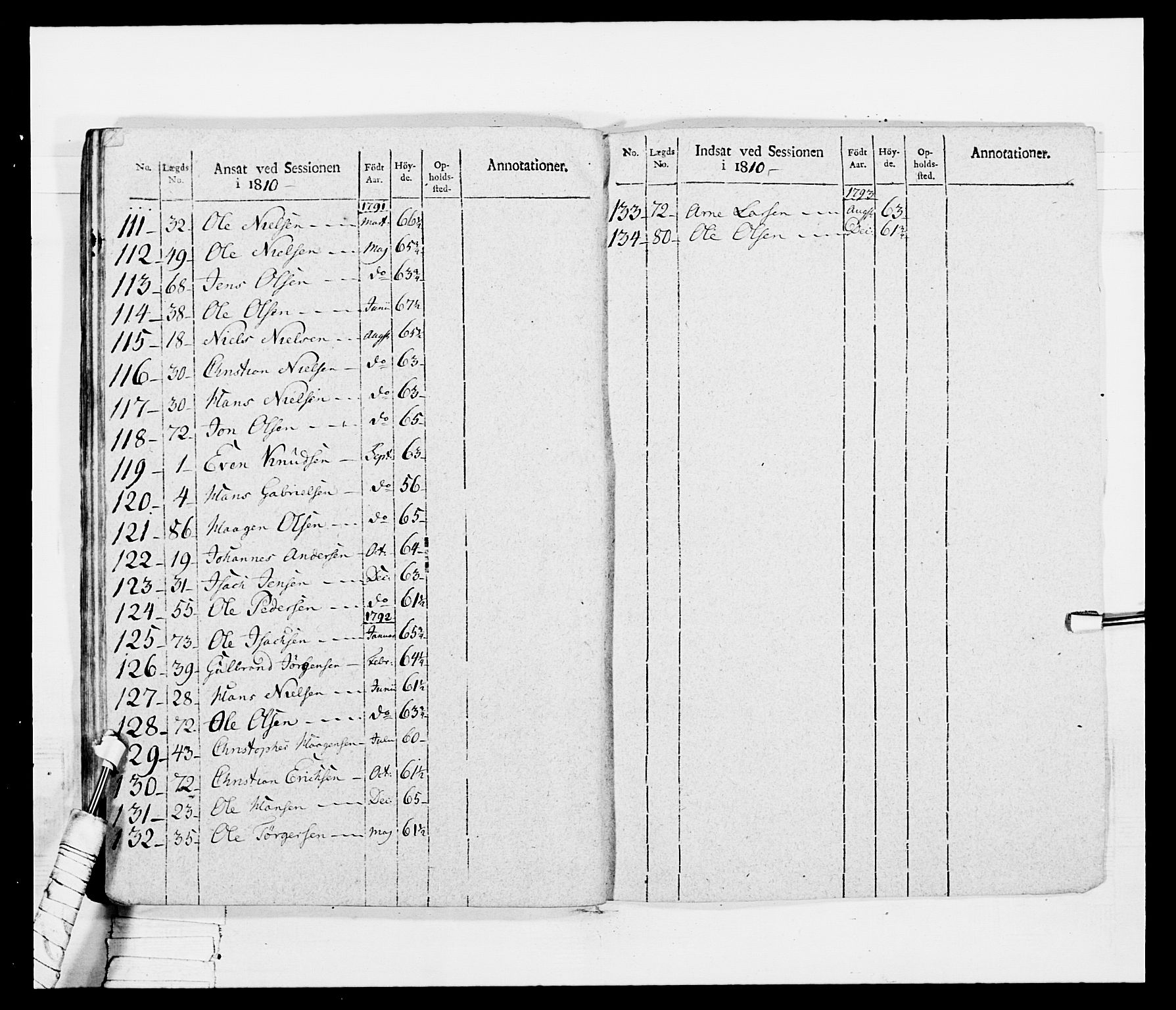 Generalitets- og kommissariatskollegiet, Det kongelige norske kommissariatskollegium, AV/RA-EA-5420/E/Eh/L0042: 1. Akershusiske nasjonale infanteriregiment, 1810, p. 410