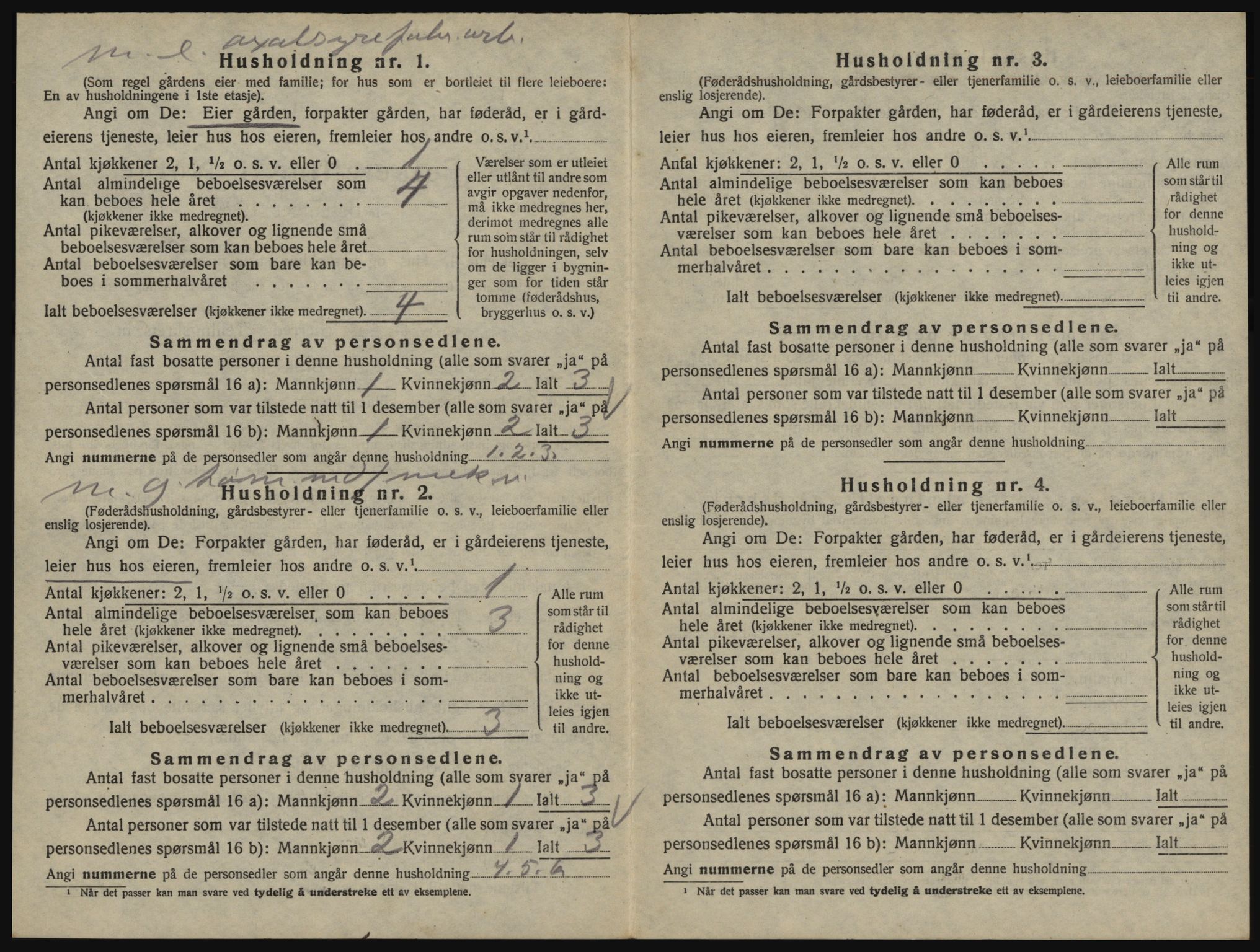 SAO, 1920 census for Glemmen, 1920, p. 2604