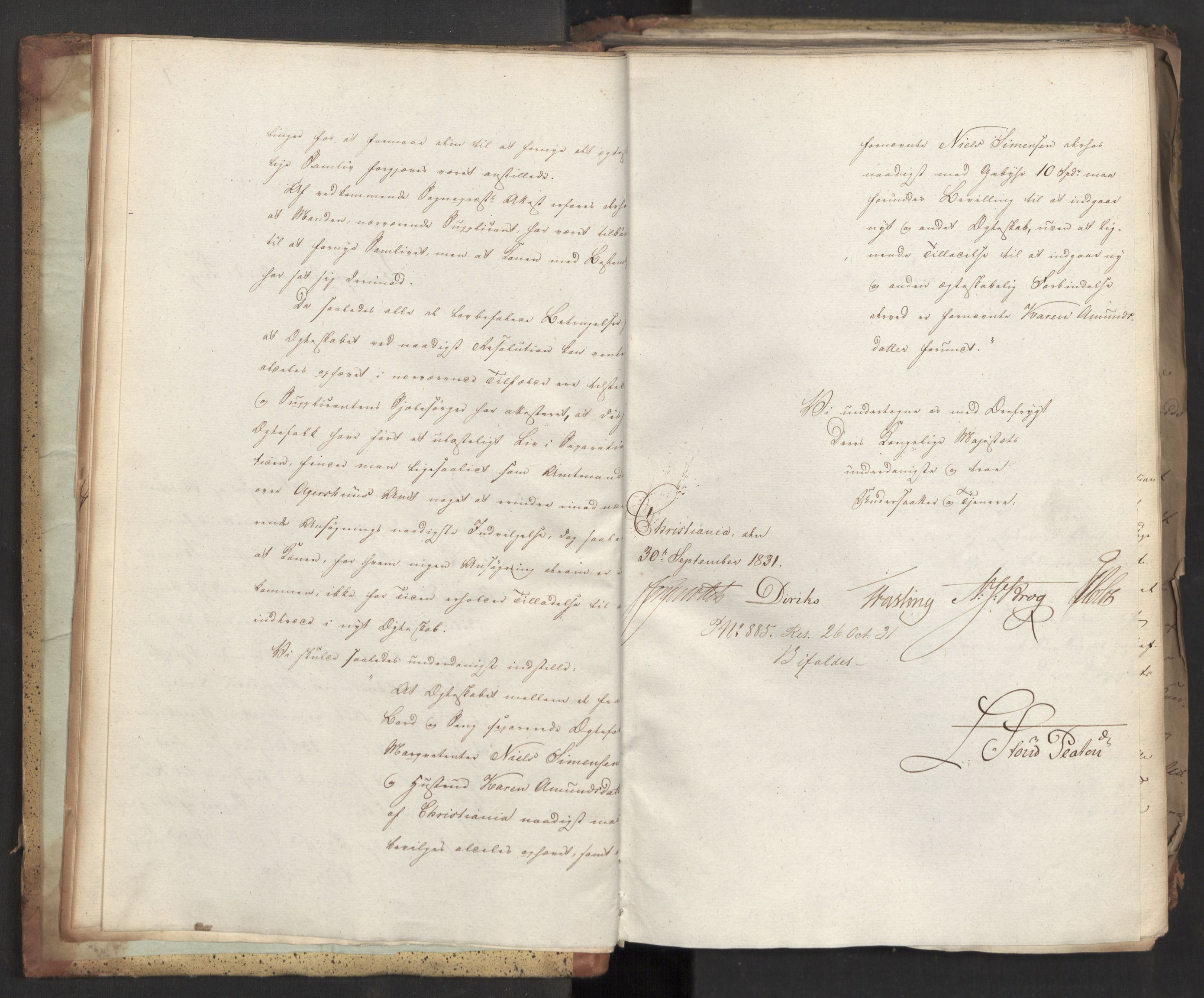 Statsrådsavdelingen i Stockholm, AV/RA-S-1003/D/Da/L0074: Regjeringsinnstillinger nr. 1700-1839, 1831, p. 10