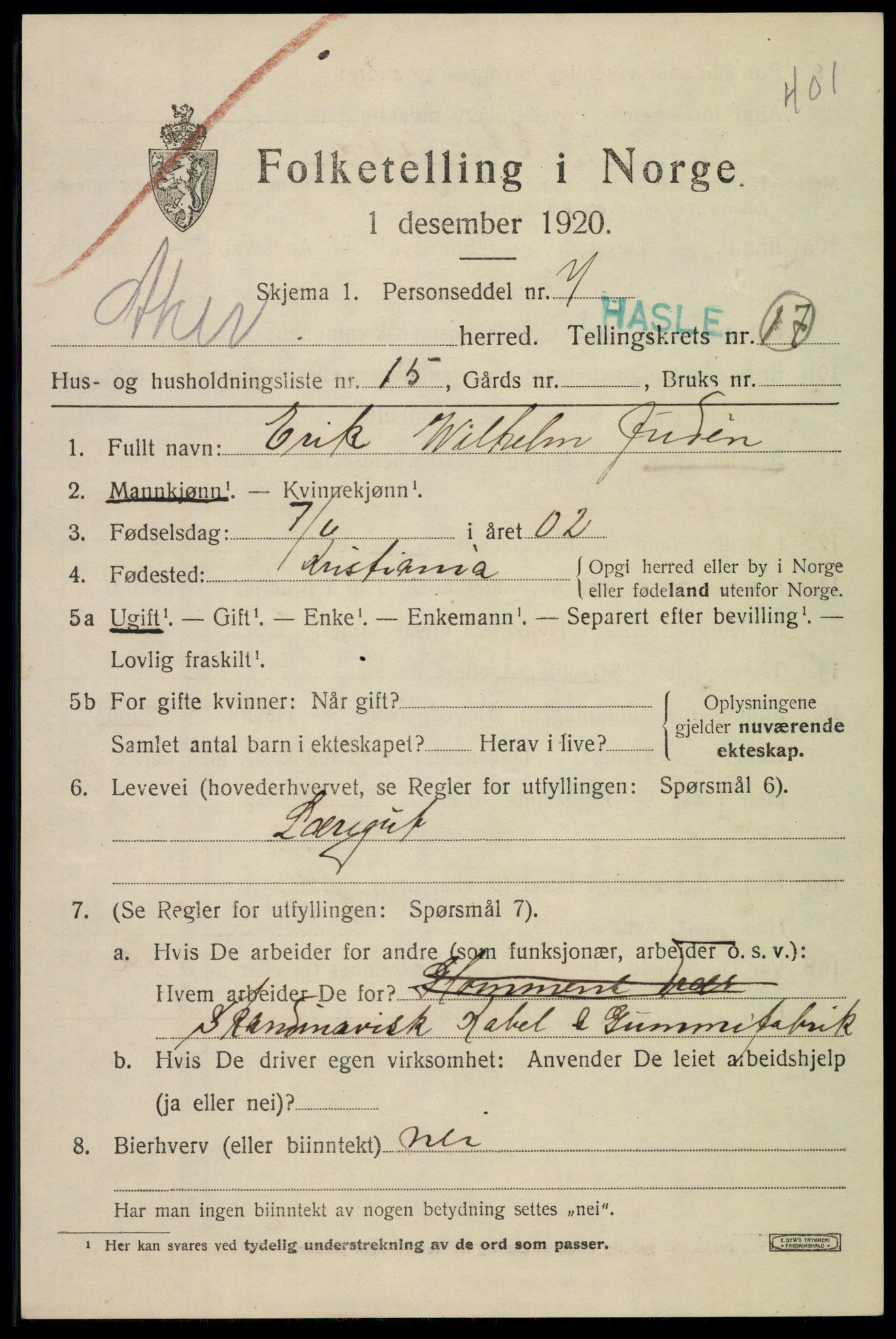 SAO, 1920 census for Aker, 1920, p. 106794