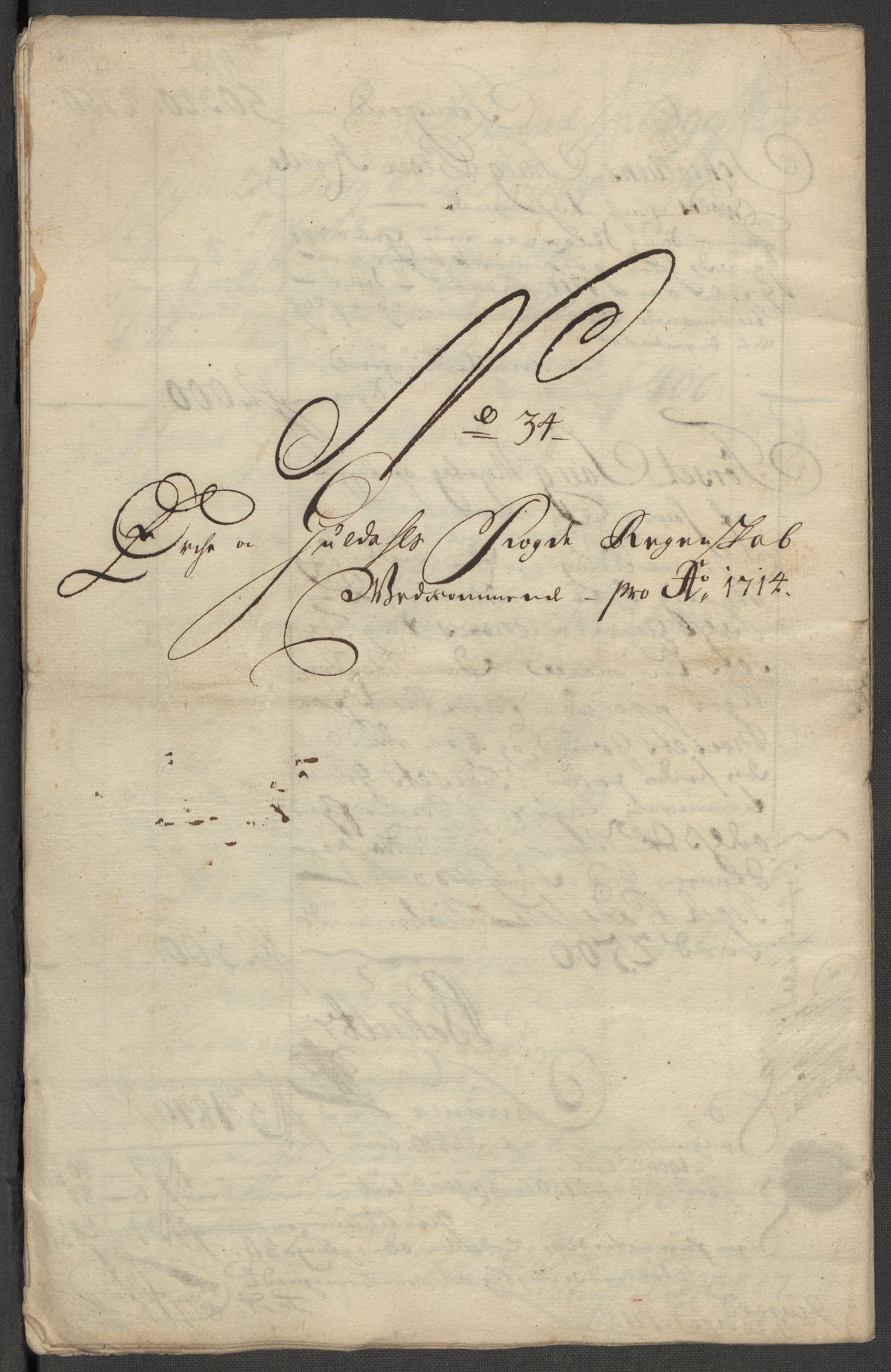 Rentekammeret inntil 1814, Reviderte regnskaper, Fogderegnskap, RA/EA-4092/R60/L3965: Fogderegnskap Orkdal og Gauldal, 1714, p. 316