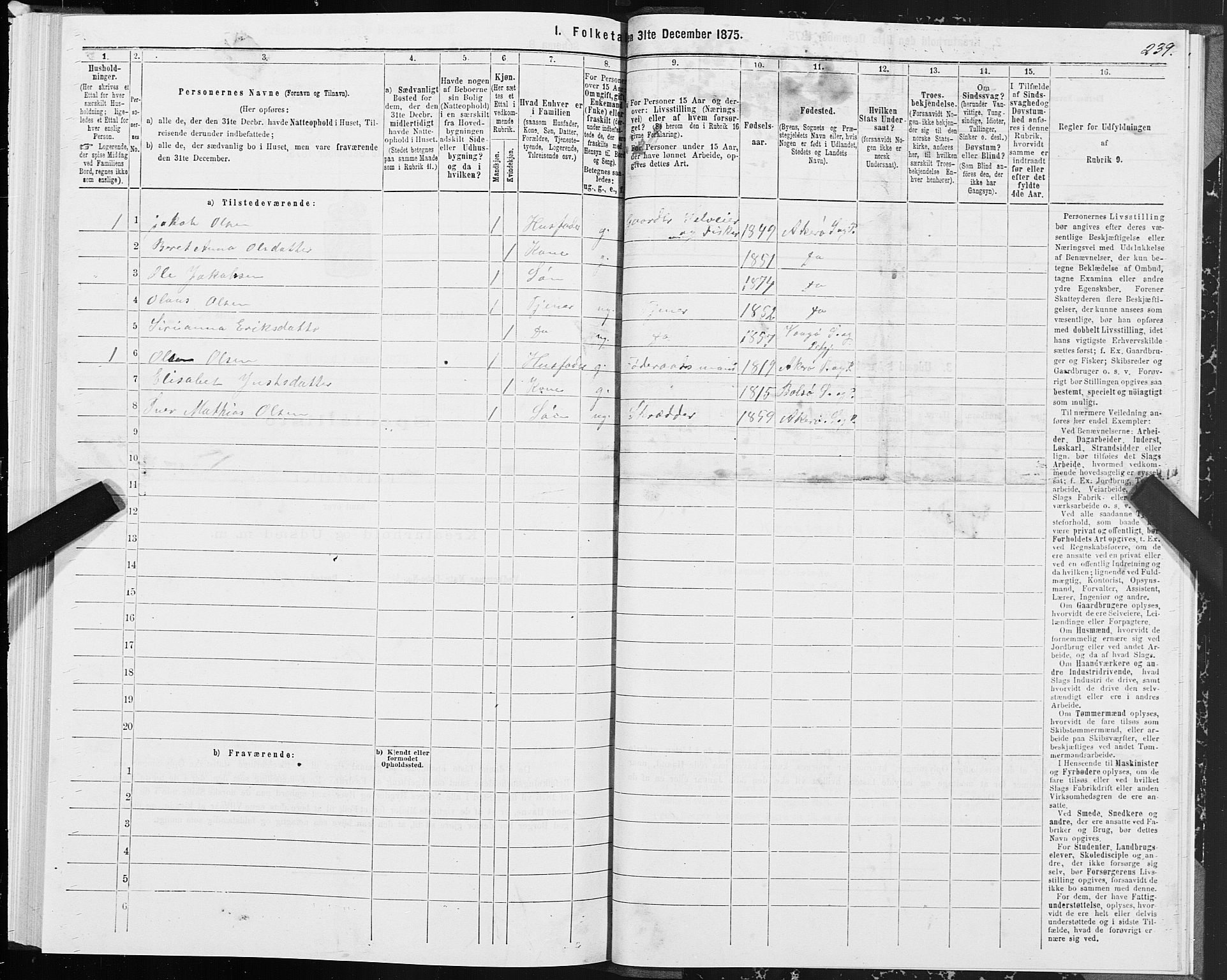 SAT, 1875 census for 1545P Aukra, 1875, p. 2239