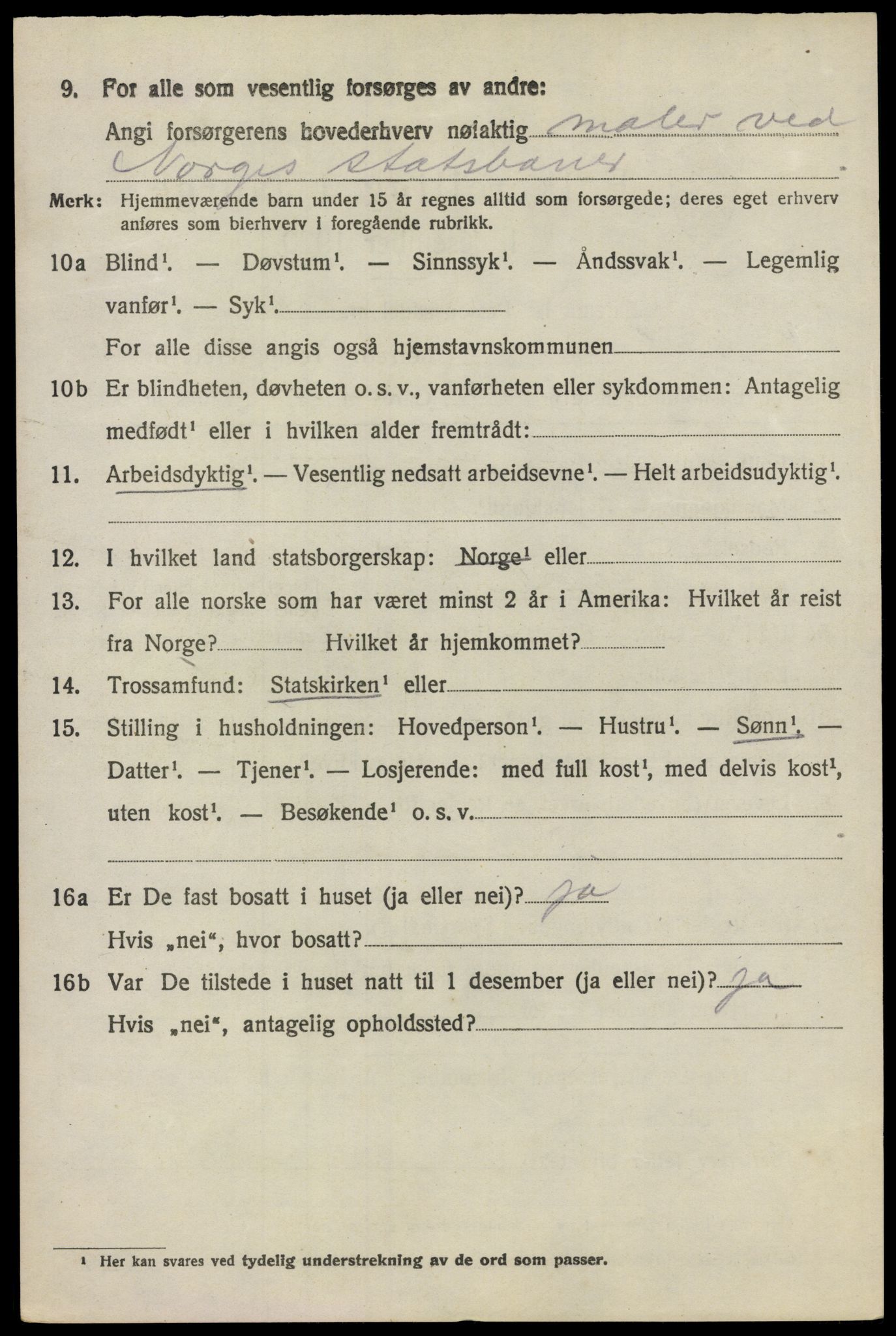 SAO, 1920 census for Kråkstad, 1920, p. 6126