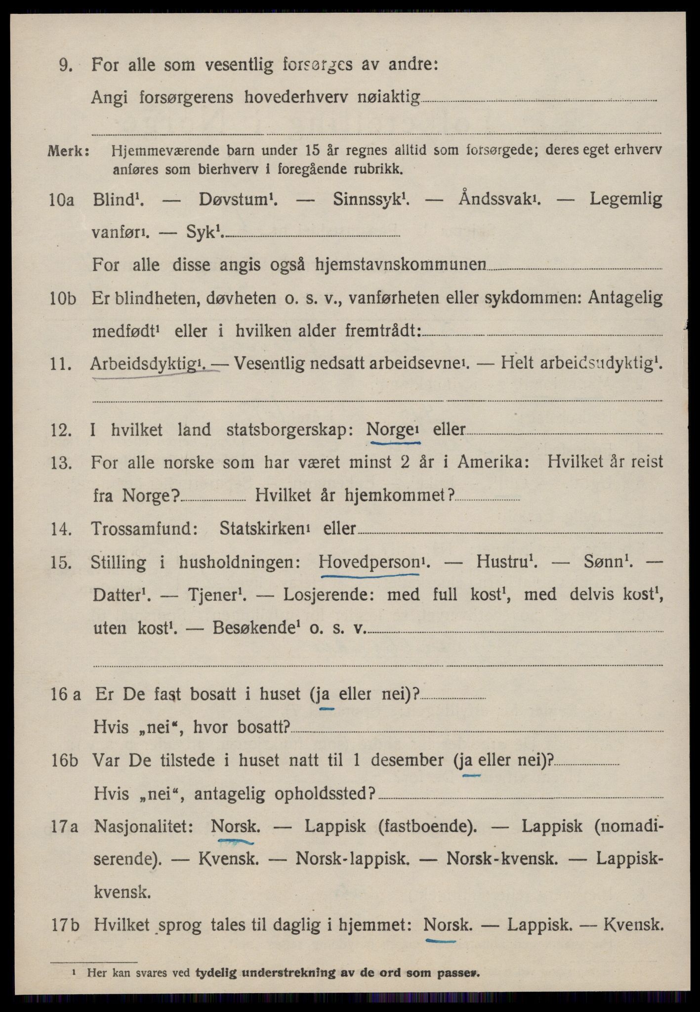 SAT, 1920 census for Å, 1920, p. 4415