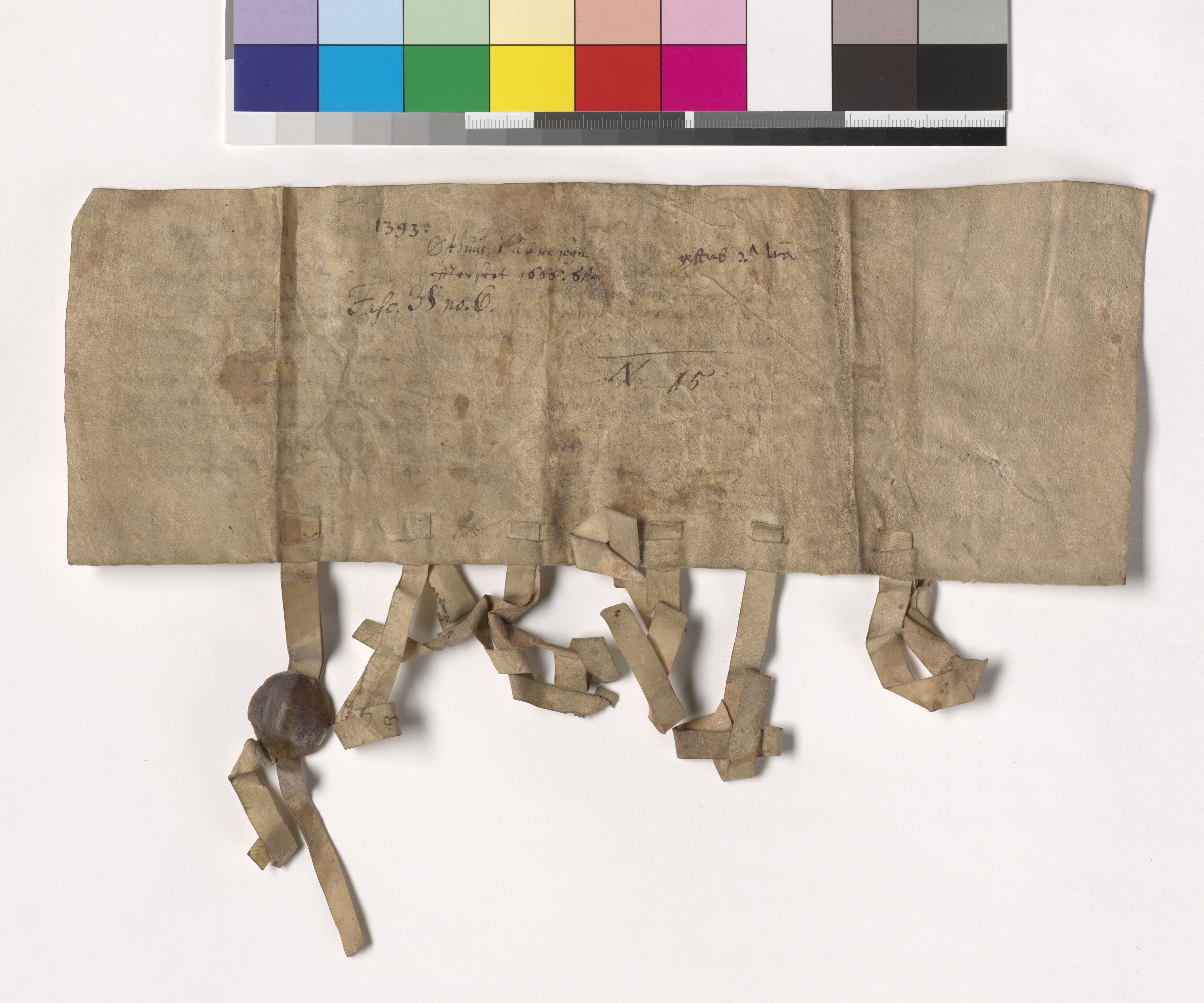 Riksarkivets diplomsamling, AV/RA-EA-5965/F05/L0118: NRA AM fasc. 38 nr. 6-9, 1393-1397, p. 3