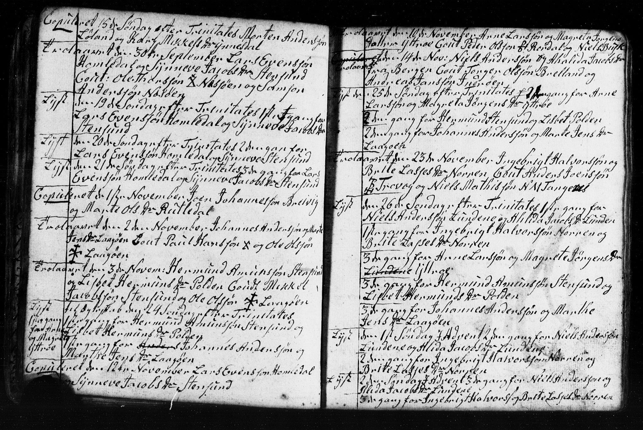 Gulen sokneprestembete, AV/SAB-A-80201/H/Hab: Parish register (copy) no. A 2, 1791-1814