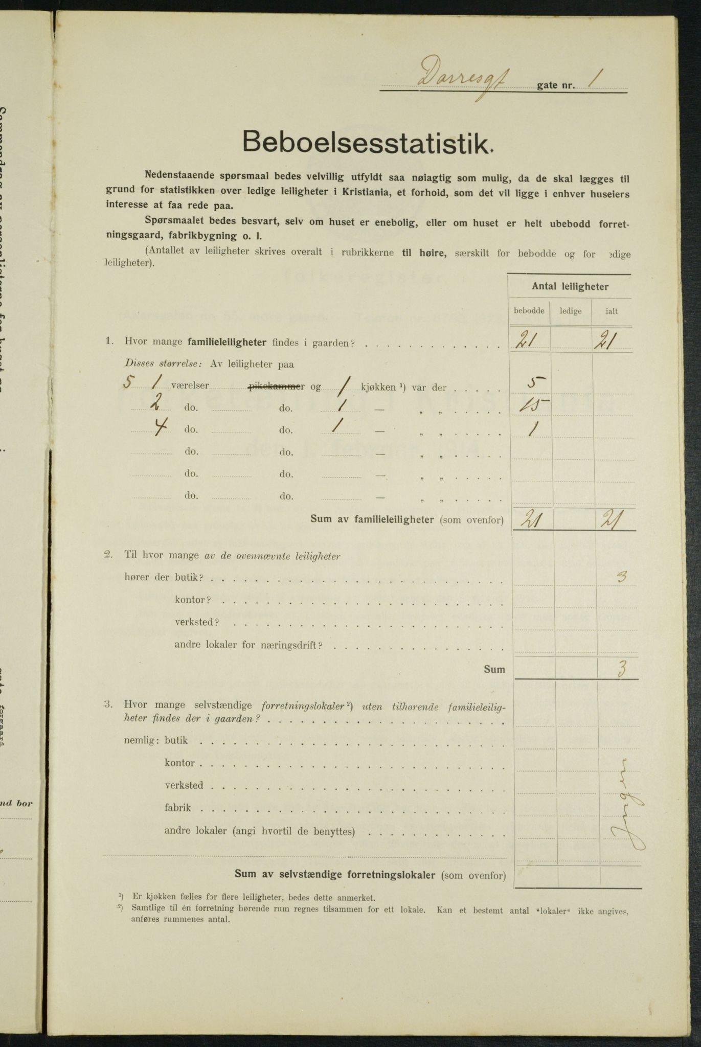 OBA, Municipal Census 1914 for Kristiania, 1914, p. 15480