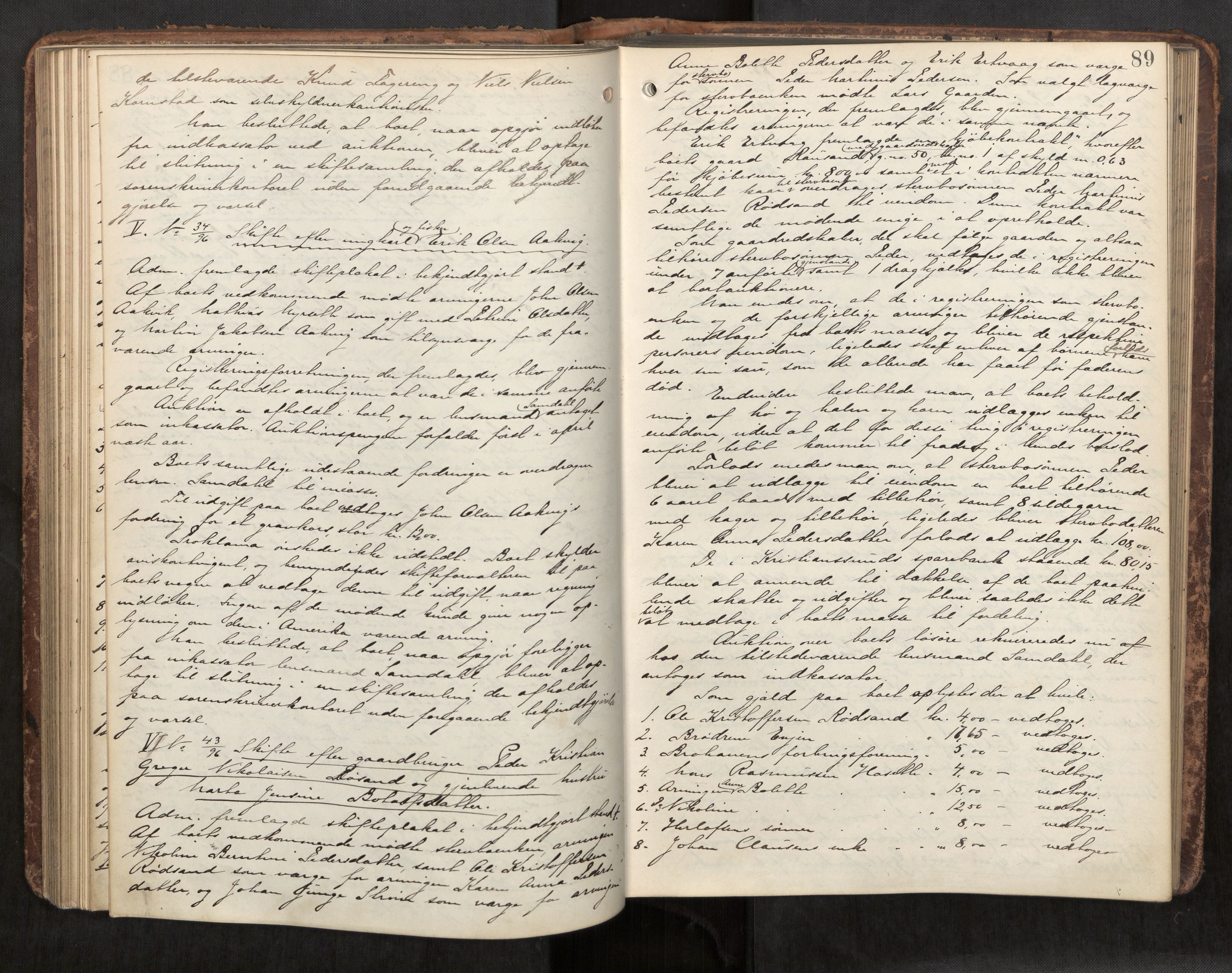 Nordmøre sorenskriveri, AV/SAT-A-4132/1/3/3B/L0006: Forhandlingsprotokoll nr. 06, 1894-1900, p. 89