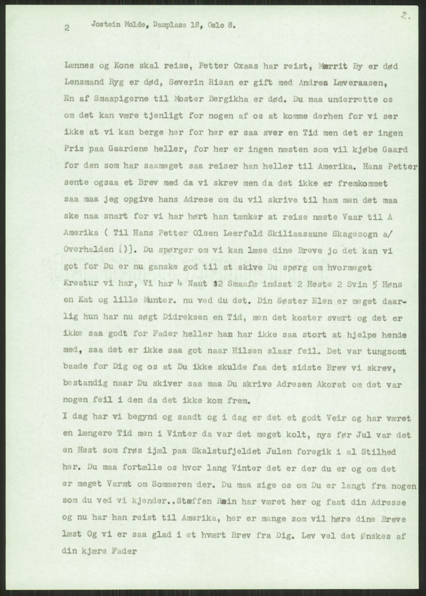 Samlinger til kildeutgivelse, Amerikabrevene, AV/RA-EA-4057/F/L0034: Innlån fra Nord-Trøndelag, 1838-1914, p. 67