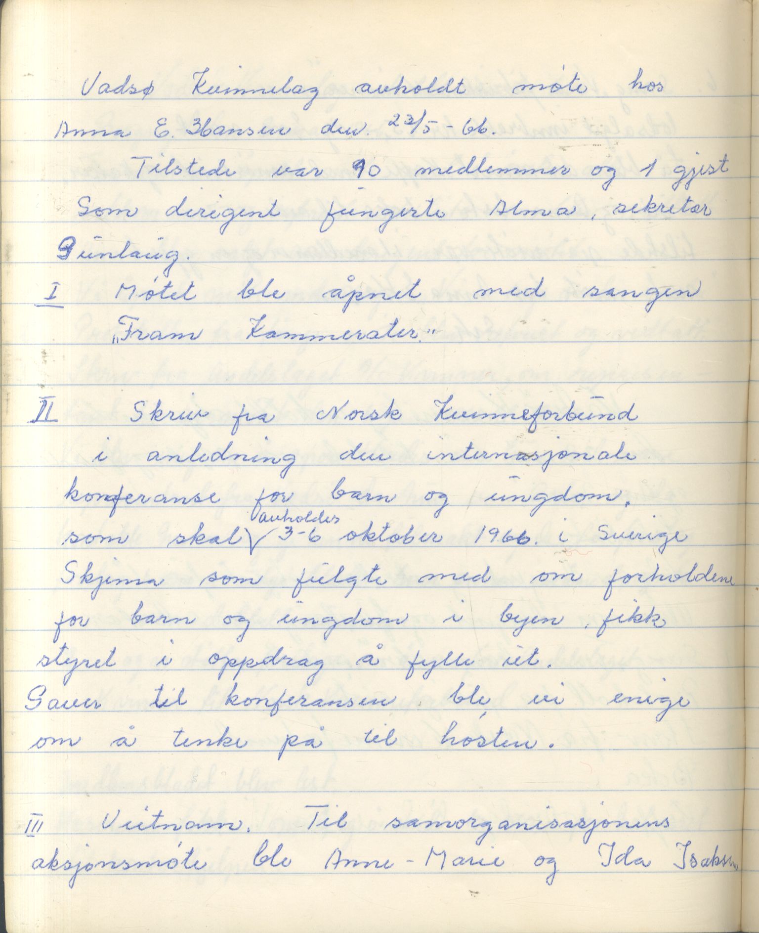 Vadsø Kvinnelag, FMFB/A-1054/A/L0002: Møteprotokoll, 1966-1971, p. 10