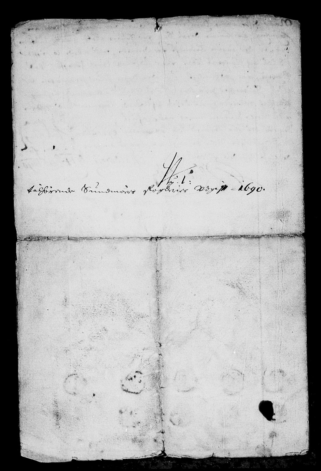 Rentekammeret inntil 1814, Reviderte regnskaper, Stiftamtstueregnskaper, Bergen stiftamt, AV/RA-EA-6043/R/Rc/L0093: Bergen stiftamt, 1690