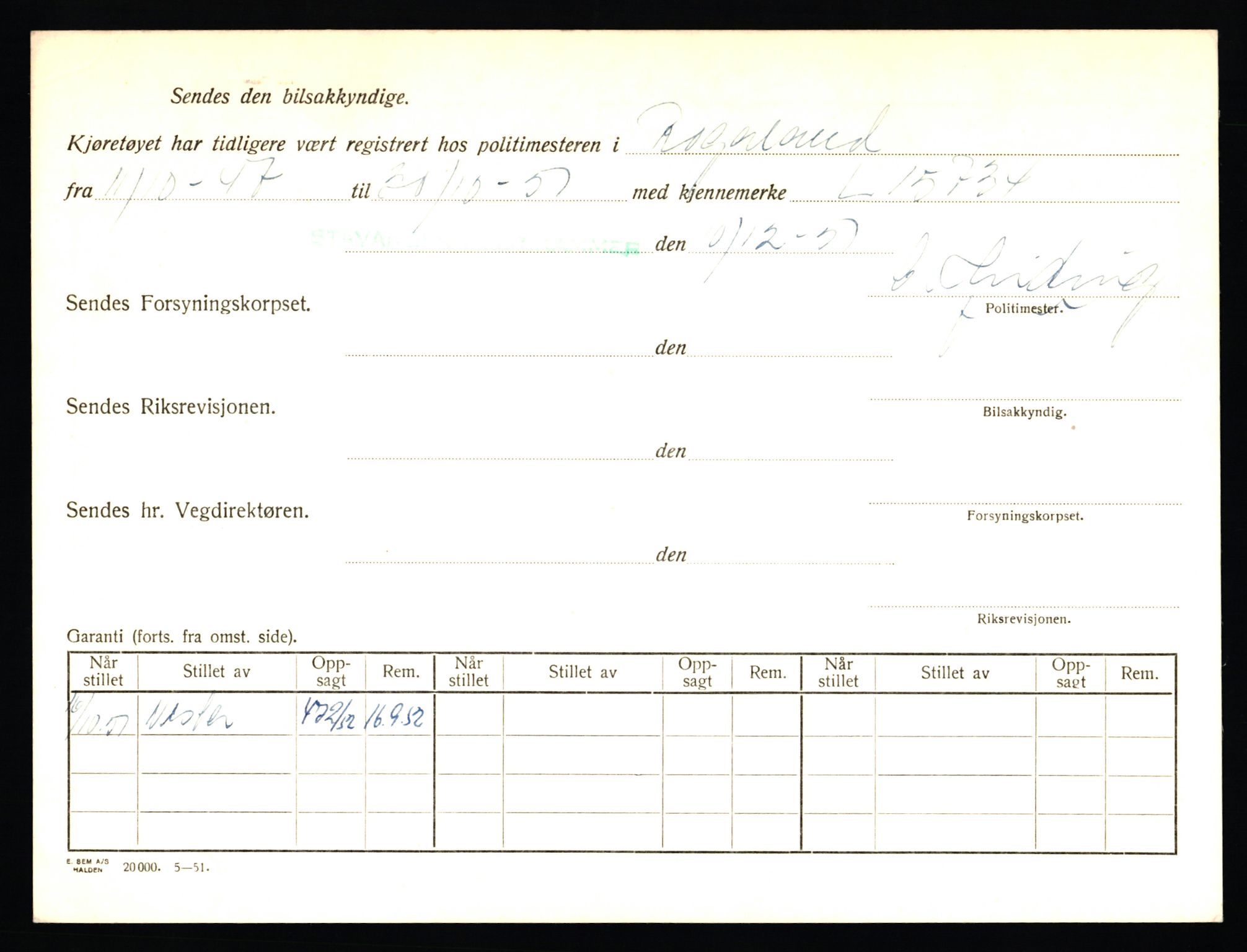 Stavanger trafikkstasjon, AV/SAST-A-101942/0/F/L0009: L-3000 - L-3349, 1930-1971, p. 971