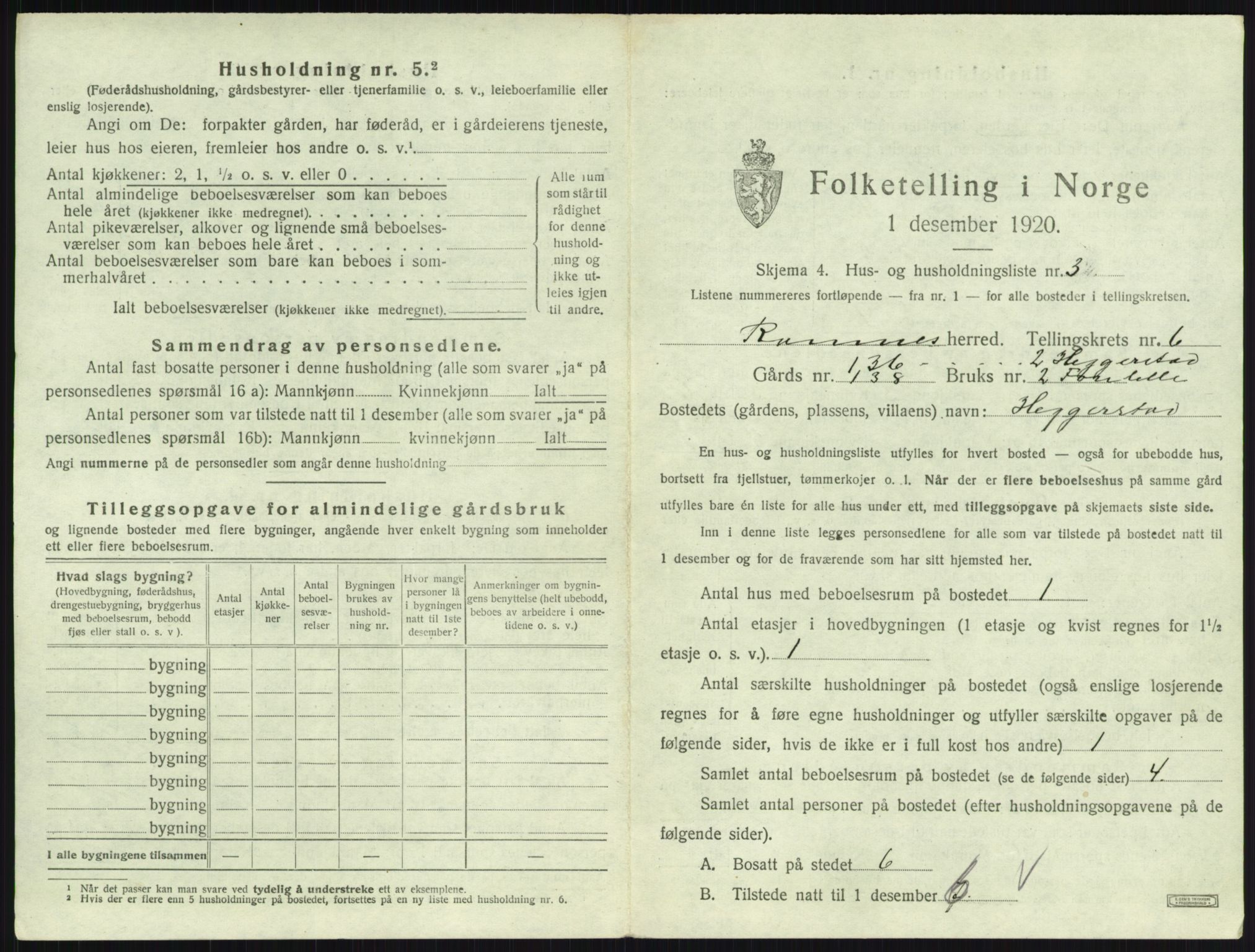 SAKO, 1920 census for Ramnes, 1920, p. 950