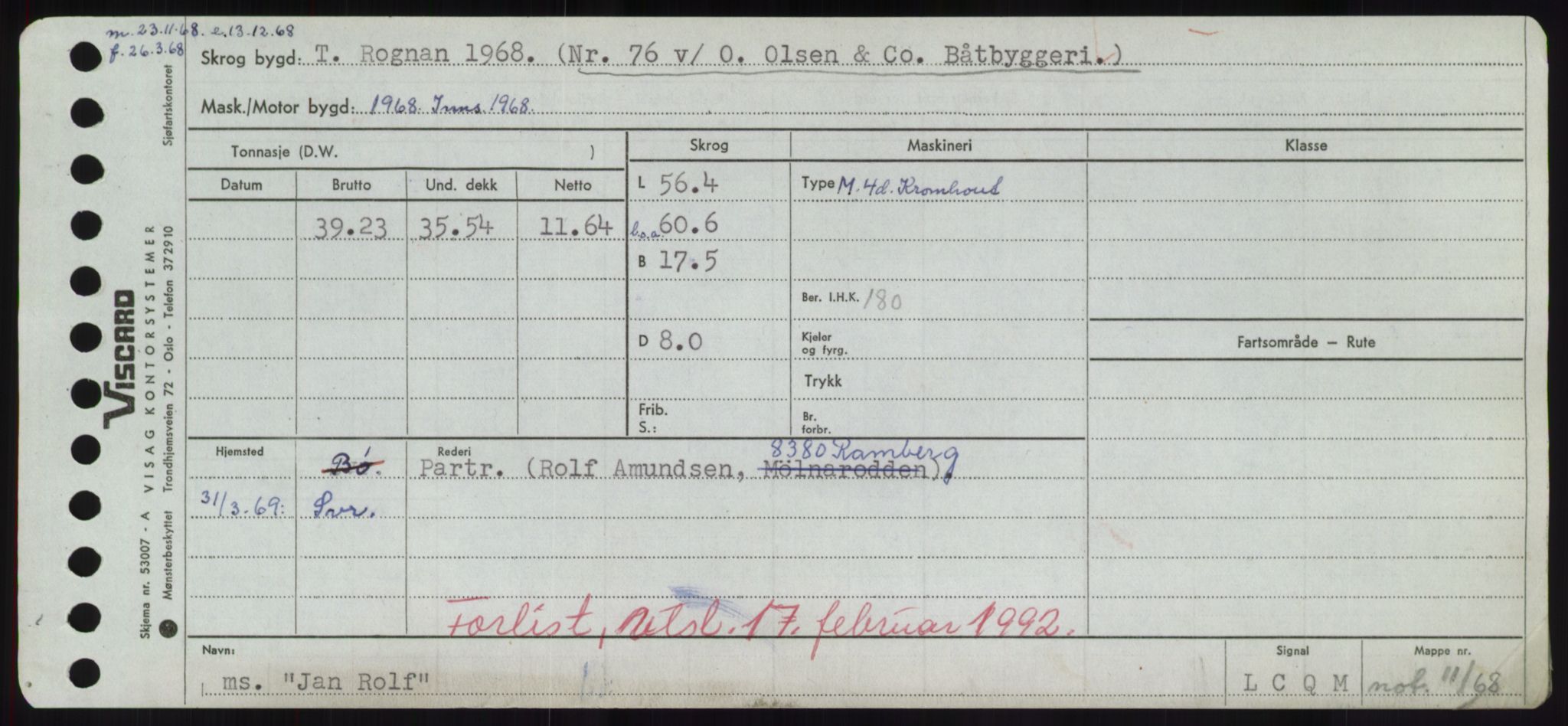 Sjøfartsdirektoratet med forløpere, Skipsmålingen, RA/S-1627/H/Hd/L0019: Fartøy, J, p. 125