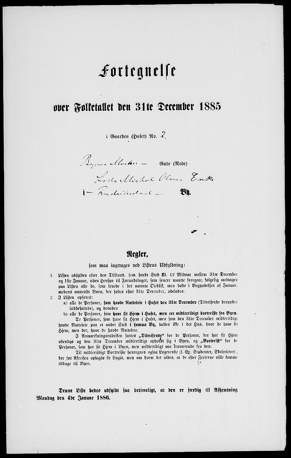 RA, 1885 census for 0103 Fredrikstad, 1885, p. 1849