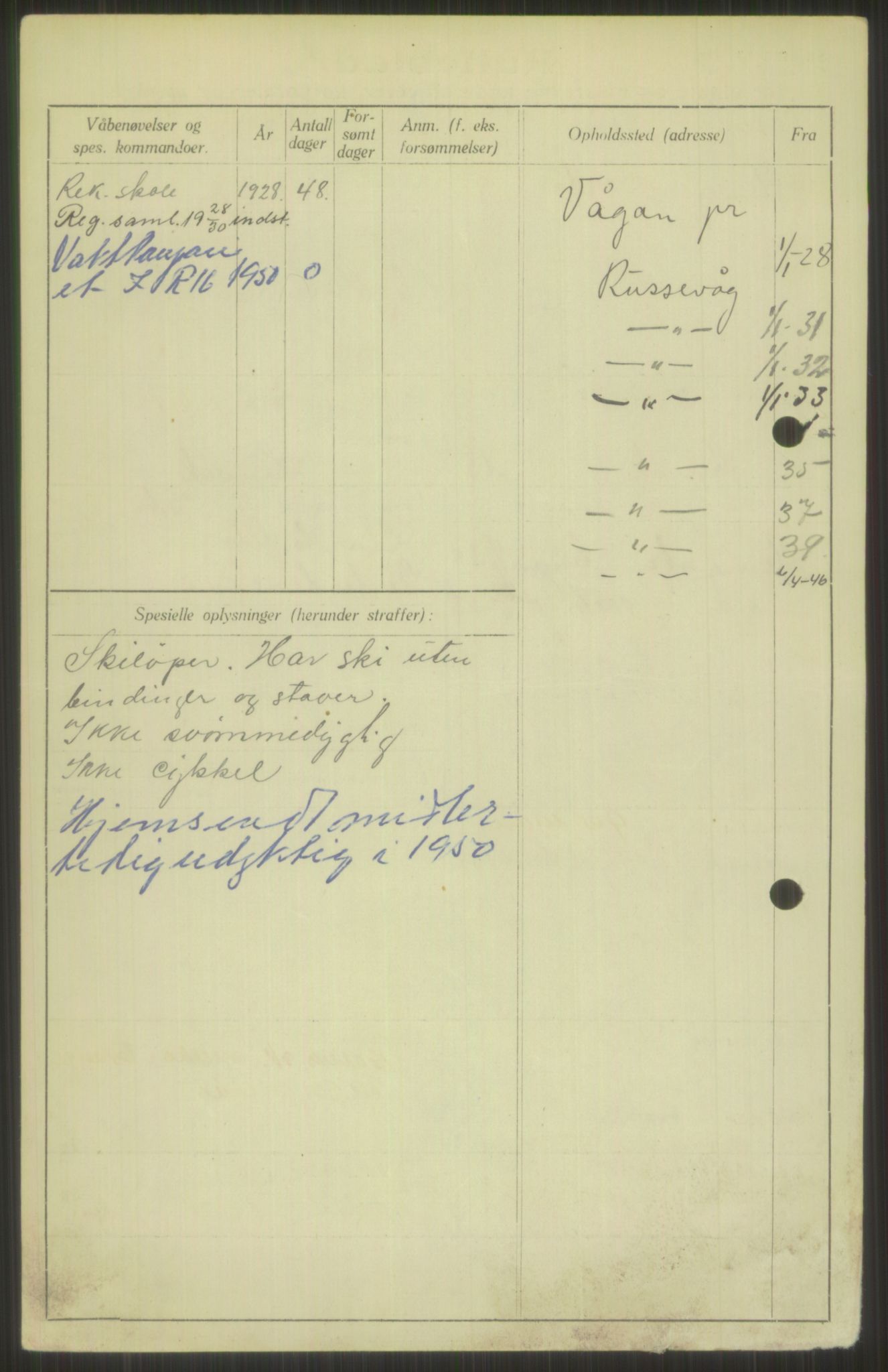 Forsvaret, Troms infanteriregiment nr. 16, AV/RA-RAFA-3146/P/Pa/L0013/0003: Rulleblad / Rulleblad for regimentets menige mannskaper, årsklasse 1928, 1928, p. 448