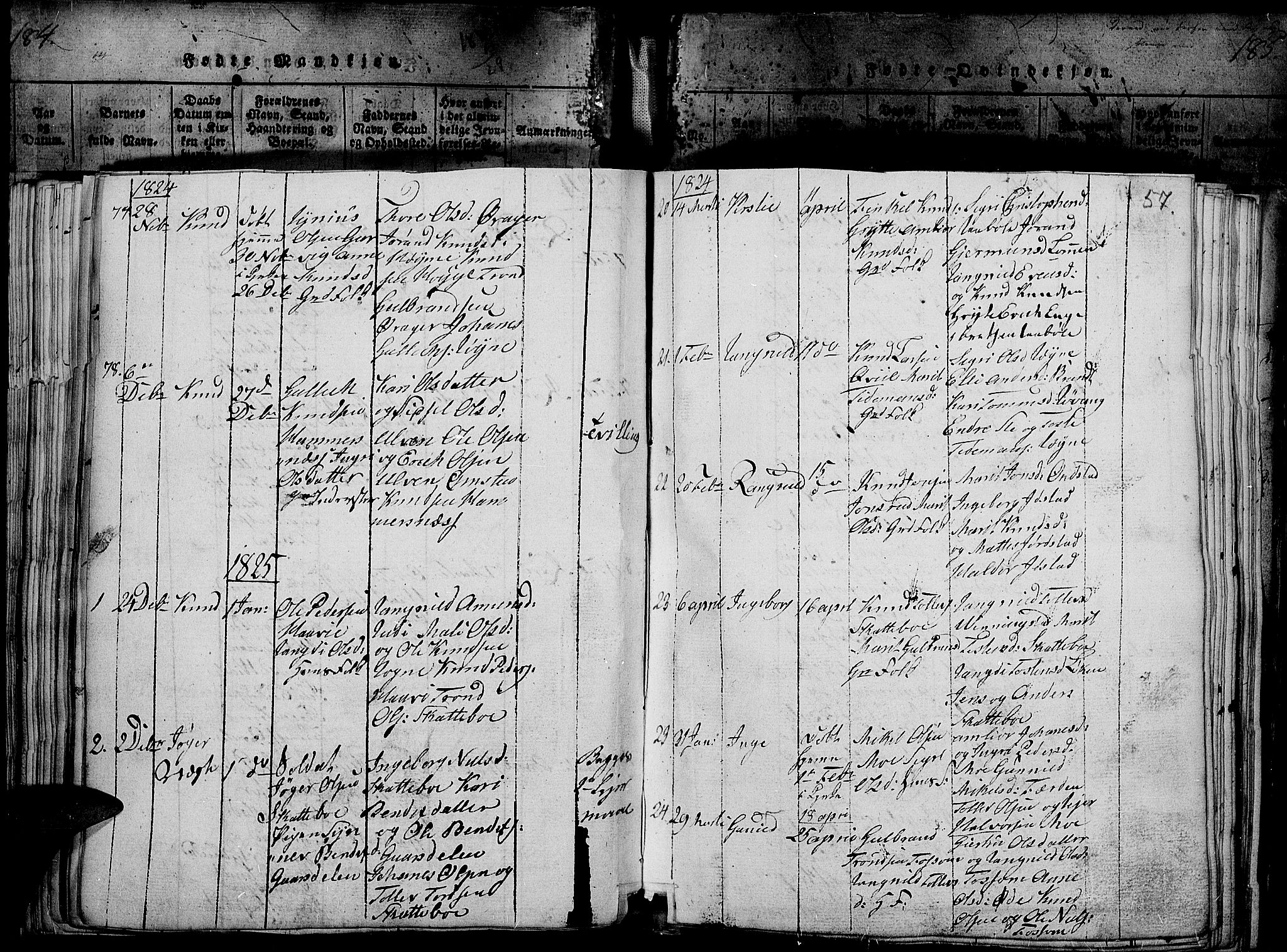 Slidre prestekontor, SAH/PREST-134/H/Ha/Haa/L0002: Parish register (official) no. 2, 1814-1830, p. 186g