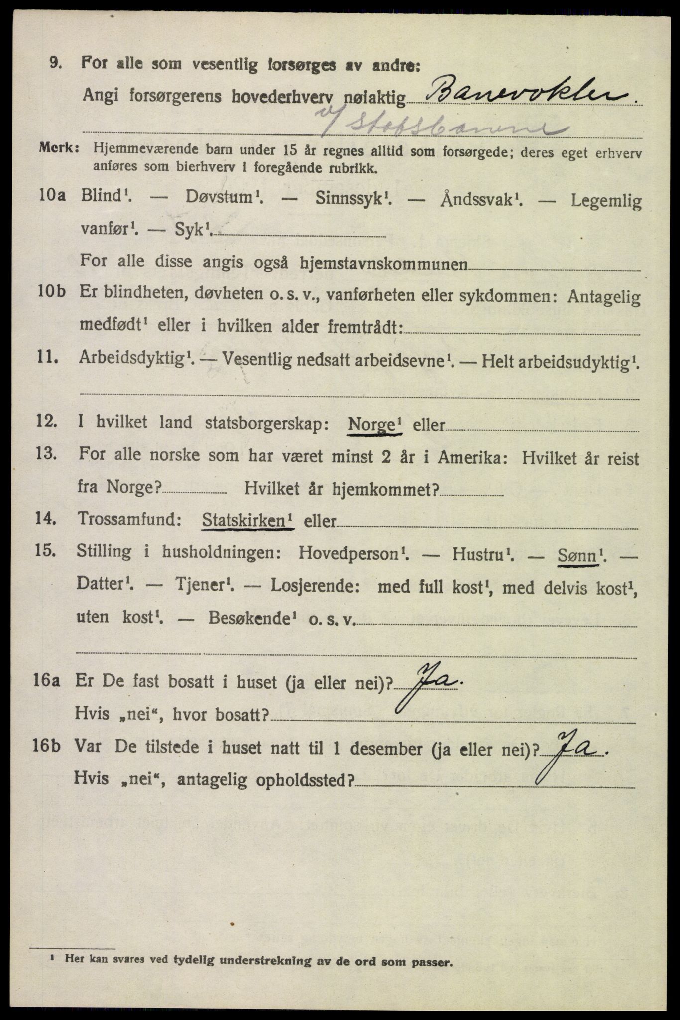 SAH, 1920 census for Øvre Rendal, 1920, p. 3874