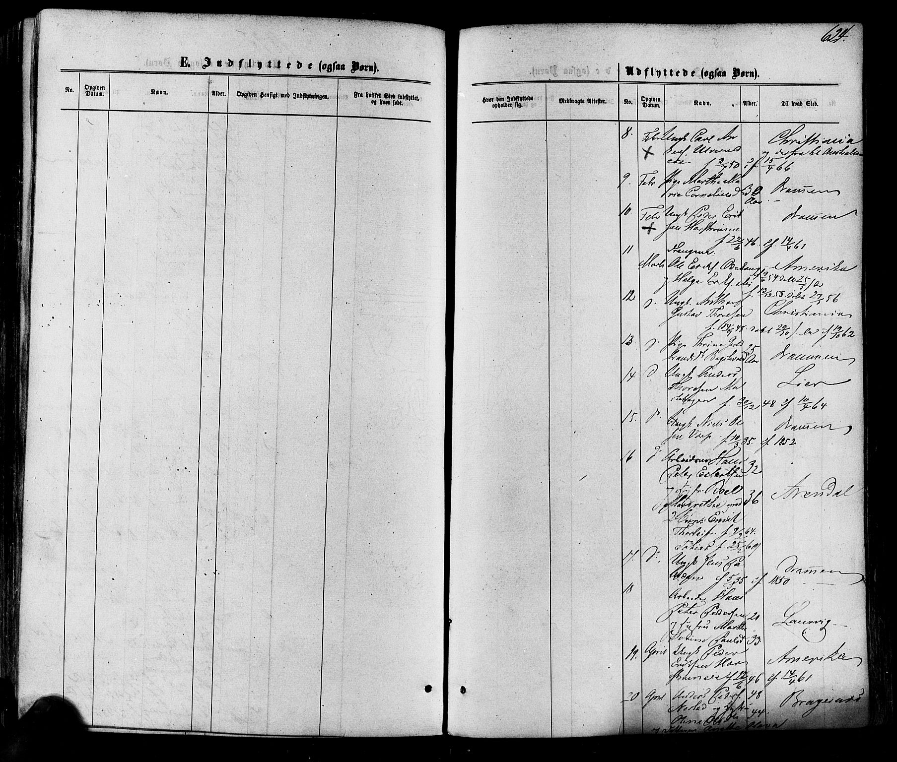 Eiker kirkebøker, AV/SAKO-A-4/F/Fa/L0017: Parish register (official) no. I 17, 1869-1877, p. 624