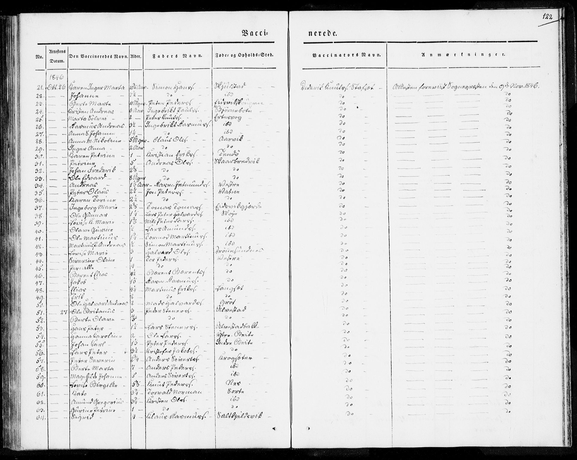 Ministerialprotokoller, klokkerbøker og fødselsregistre - Møre og Romsdal, SAT/A-1454/524/L0352: Parish register (official) no. 524A04, 1838-1847, p. 122