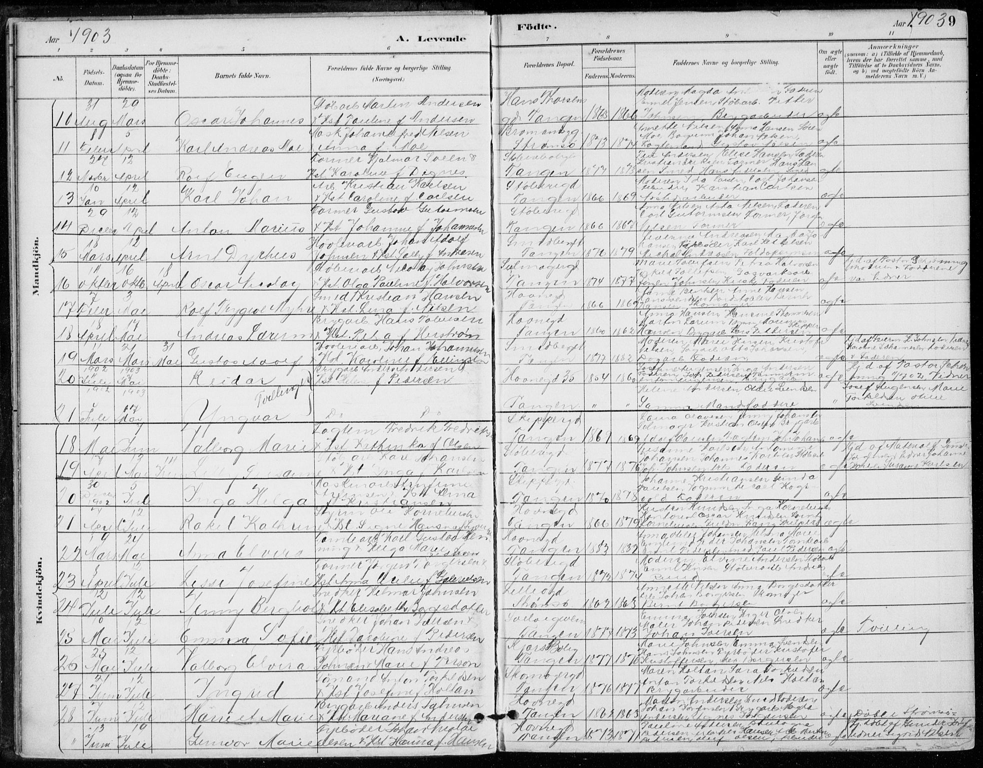 Strømsø kirkebøker, SAKO/A-246/F/Fb/L0007: Parish register (official) no. II 7, 1887-1928, p. 9