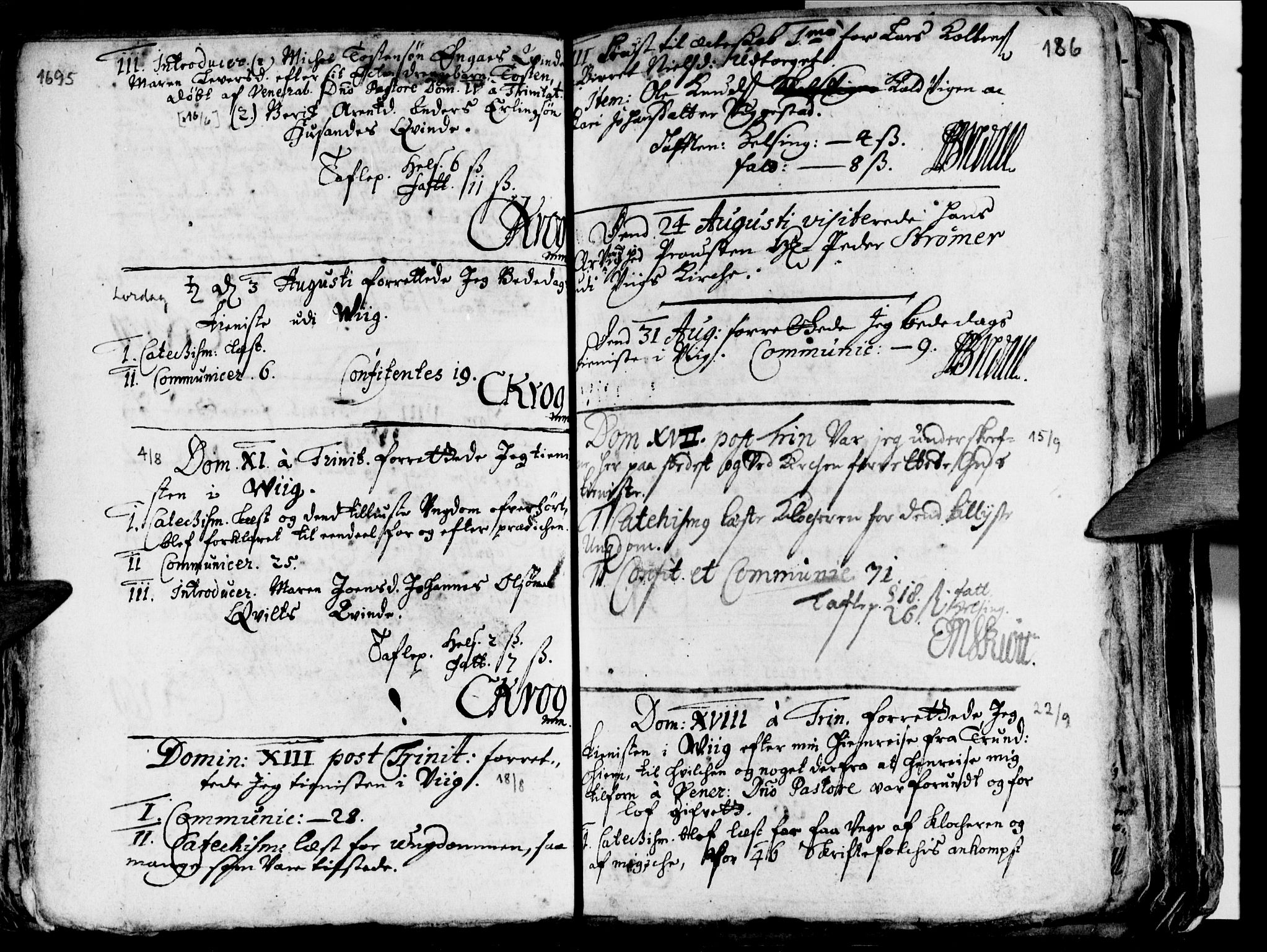 Ministerialprotokoller, klokkerbøker og fødselsregistre - Nordland, AV/SAT-A-1459/812/L0172: Parish register (official) no. 812A01, 1677-1718, p. 186