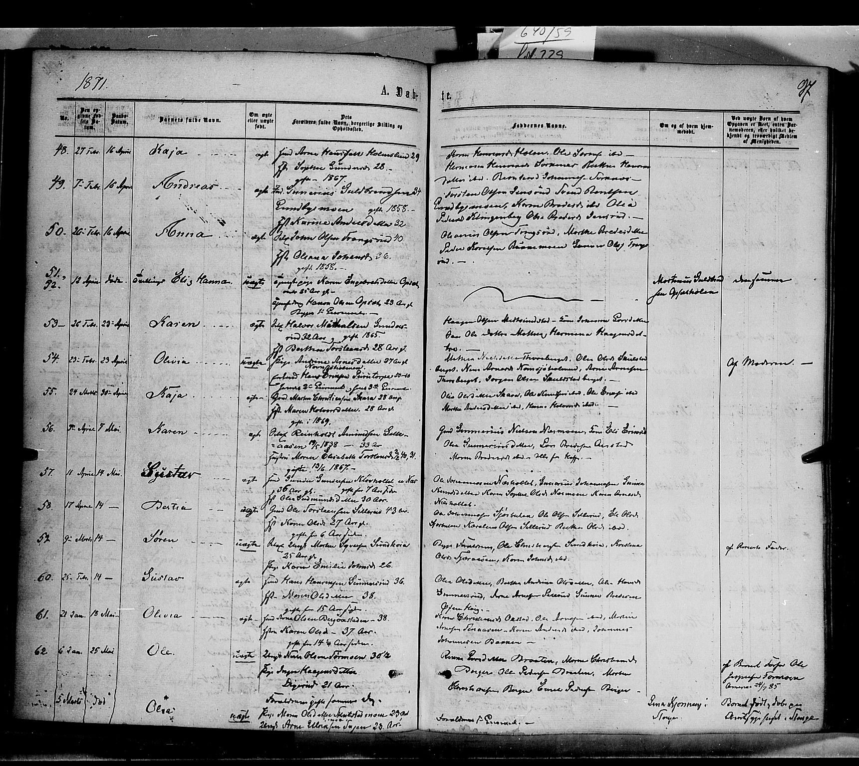 Grue prestekontor, SAH/PREST-036/H/Ha/Haa/L0010: Parish register (official) no. 10, 1864-1873, p. 97
